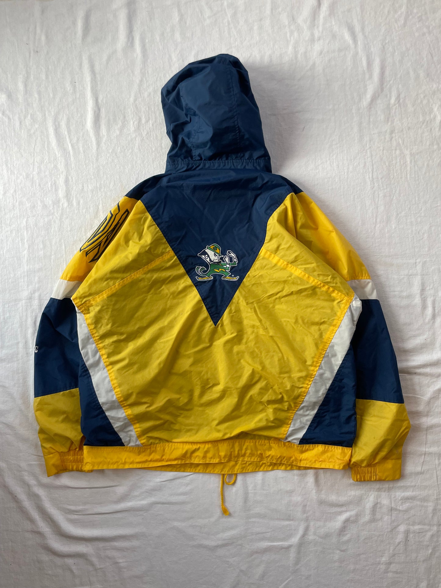 Vintage Notre Dame Windbreaker Jacket Large