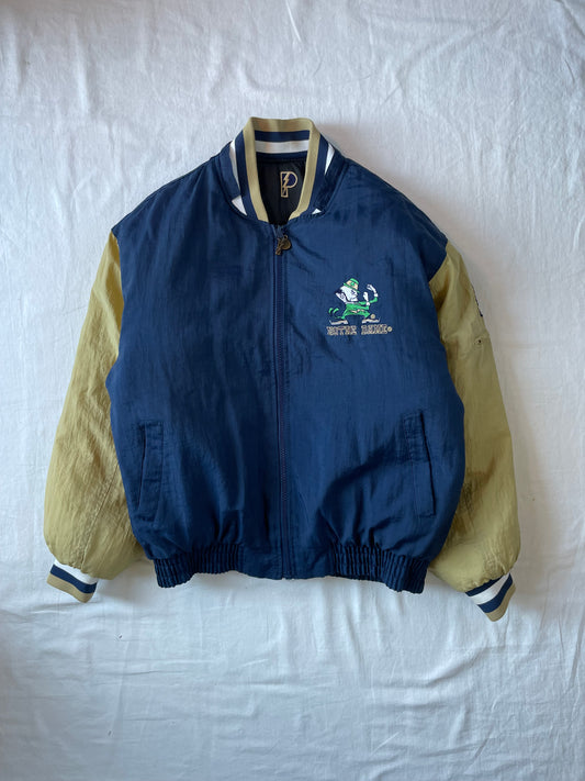 Vintage Notre Dame Reversible Puffer Jacket Medium