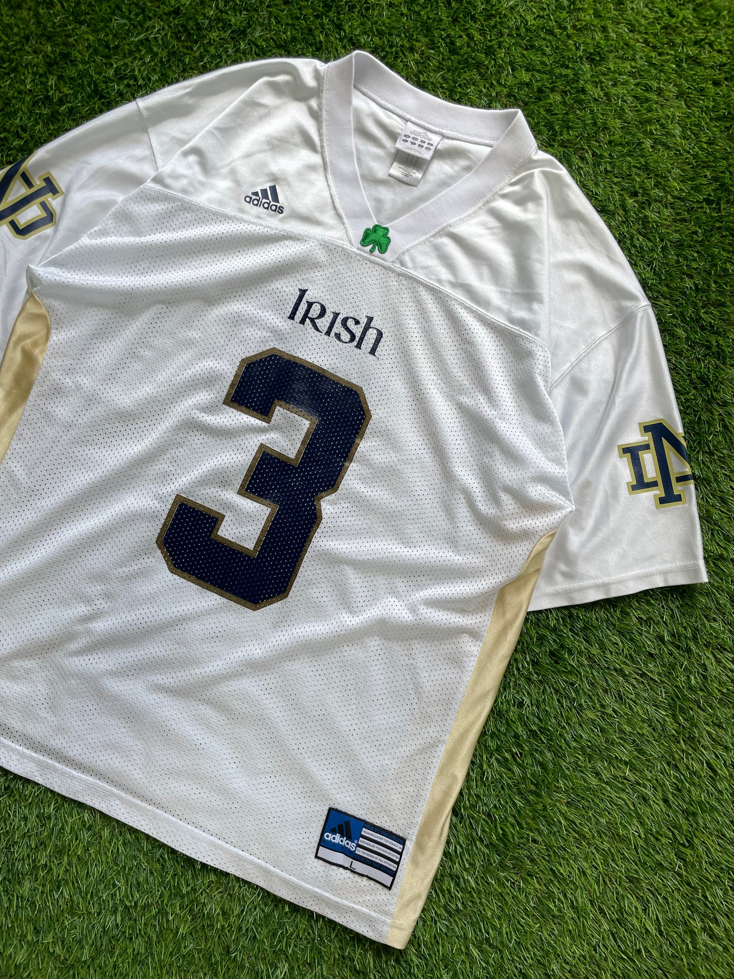 Vintage Notre Dame #3 Football Jersey Large