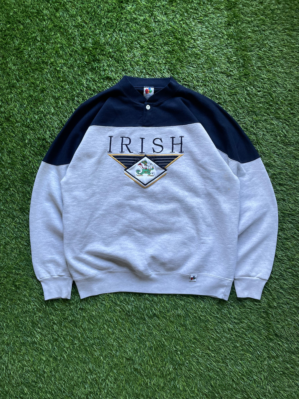Vintage Notre Dame Irish Crewneck Sweatshirt Large/XLarge
