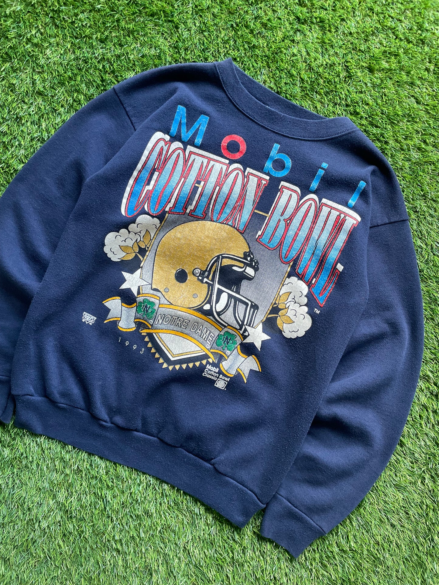 Vintage Notre Dame 1993 Cotton Bowl Football Crewneck Medium/Large