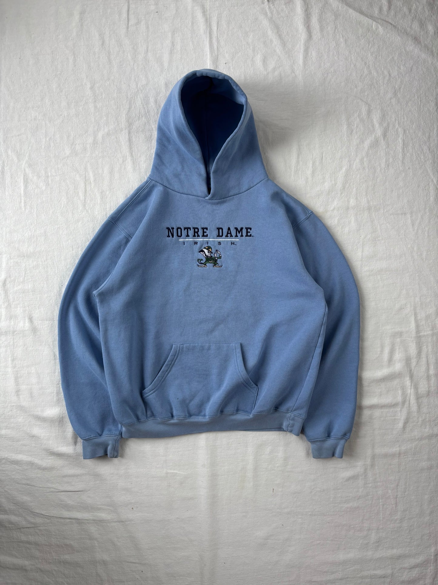Vintage Notre Dame Blue Hoodie Womens XLarge