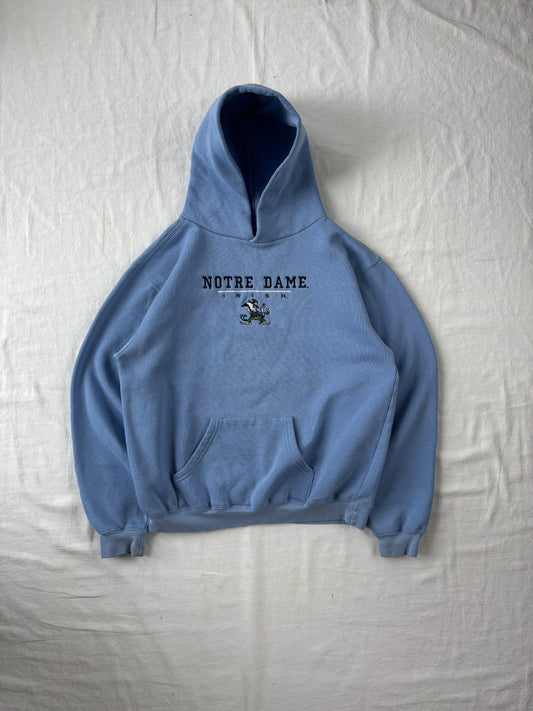 Vintage Notre Dame Blue Hoodie Womens XLarge