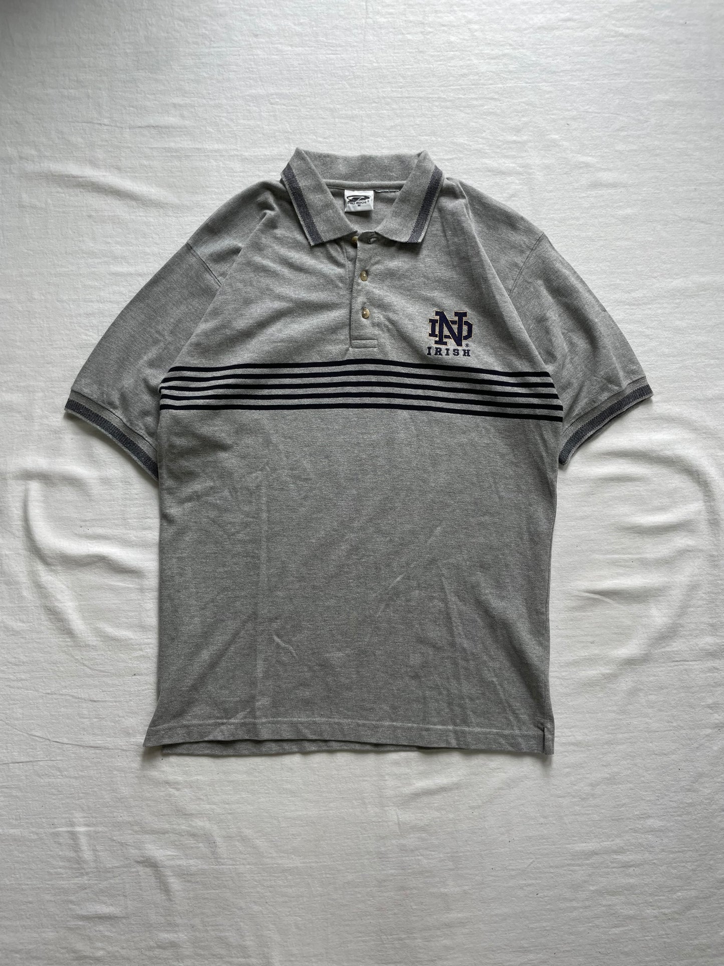 Vintage Notre Dame Polo Shirt Medium