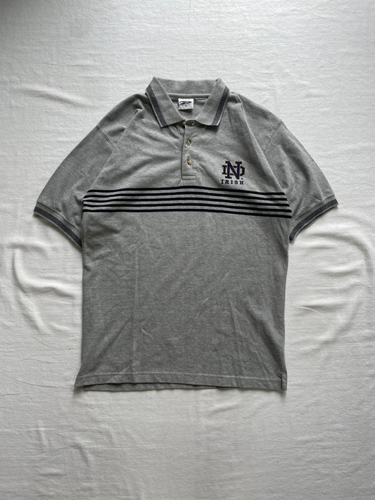 Vintage Notre Dame Polo Shirt Medium