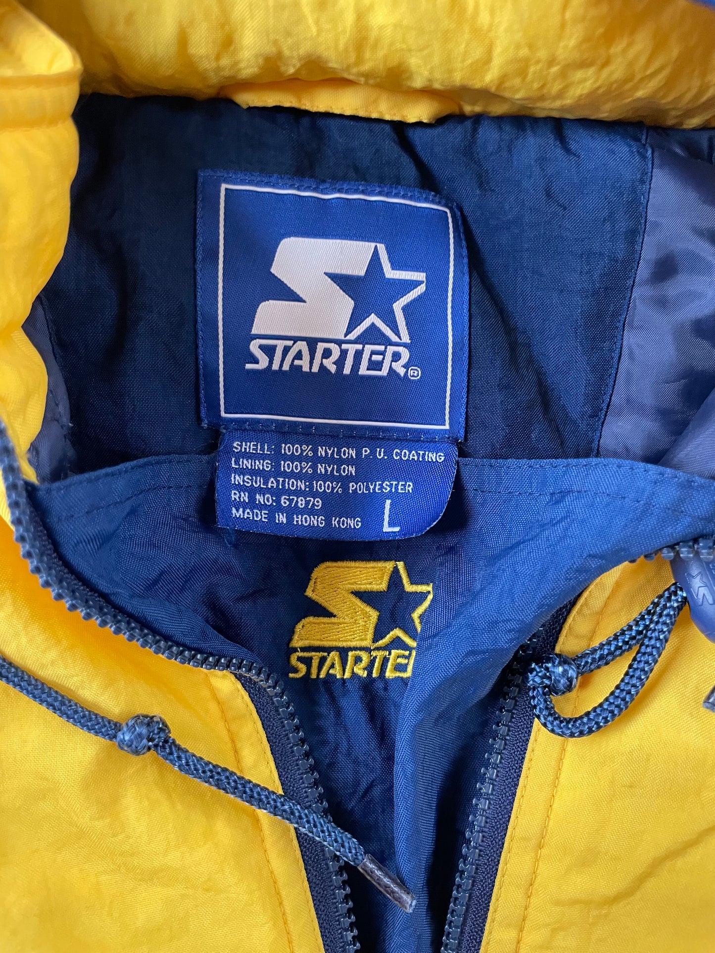 Vintage Notre Dame Starter Puffer Jacket Large