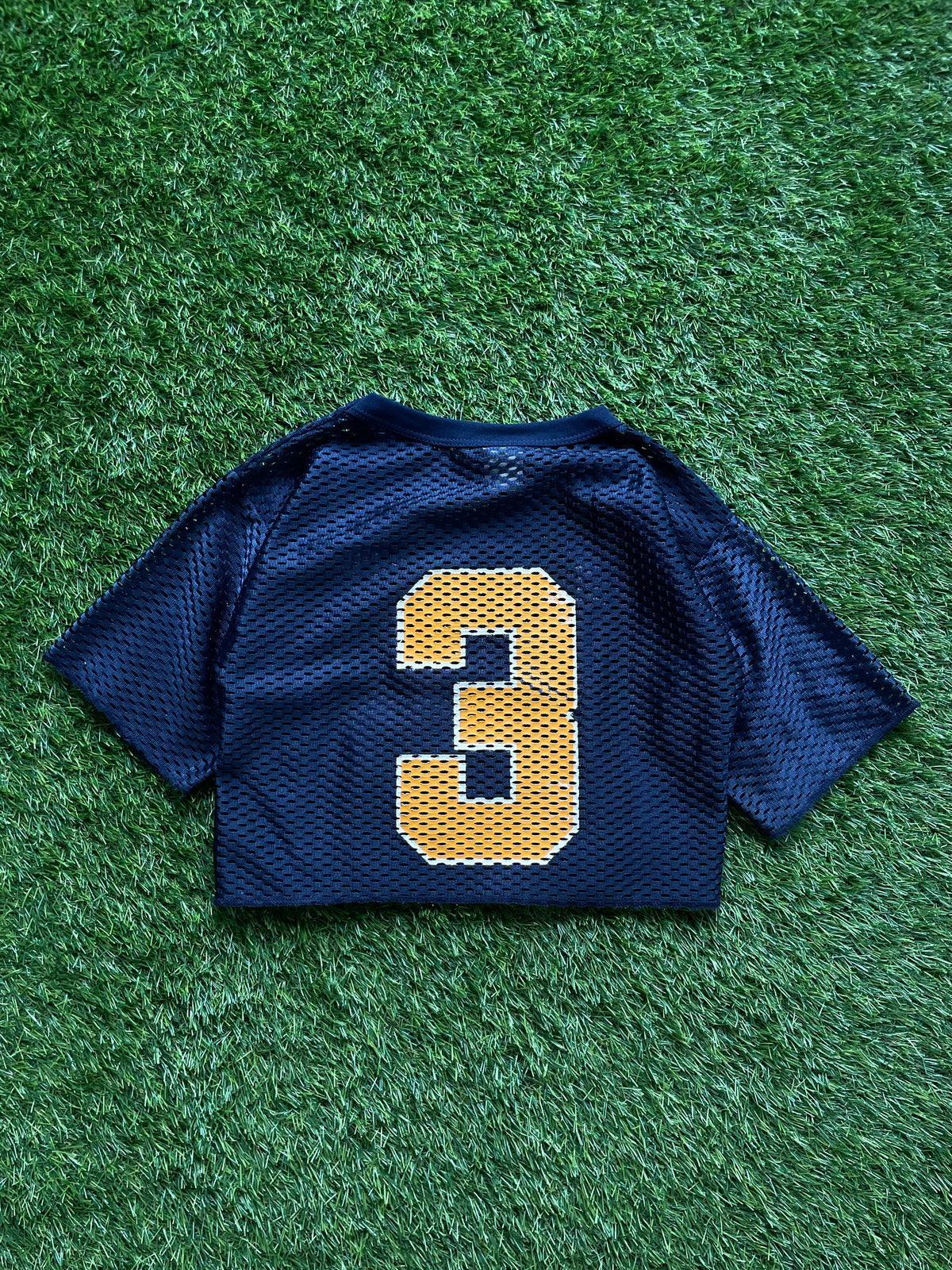 Vintage Notre Dame Cropped Football Jersey Size Youth M (10-12)/ Womens XSmall/Small