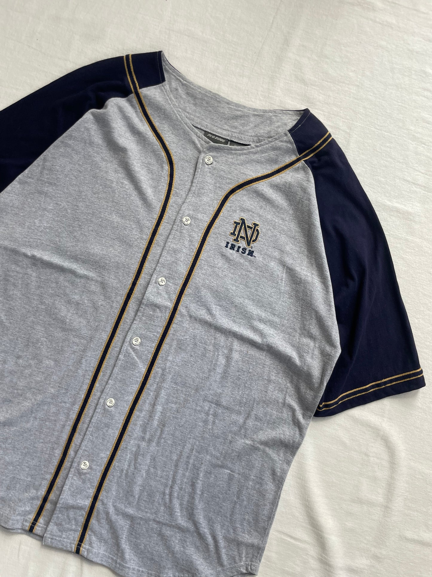 Vintage Notre Dame Baseball Jersey Large