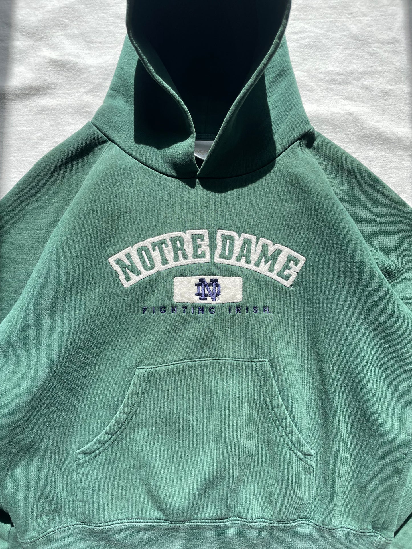 Vintage Notre Dame Cropped Womens Hoodie Medium