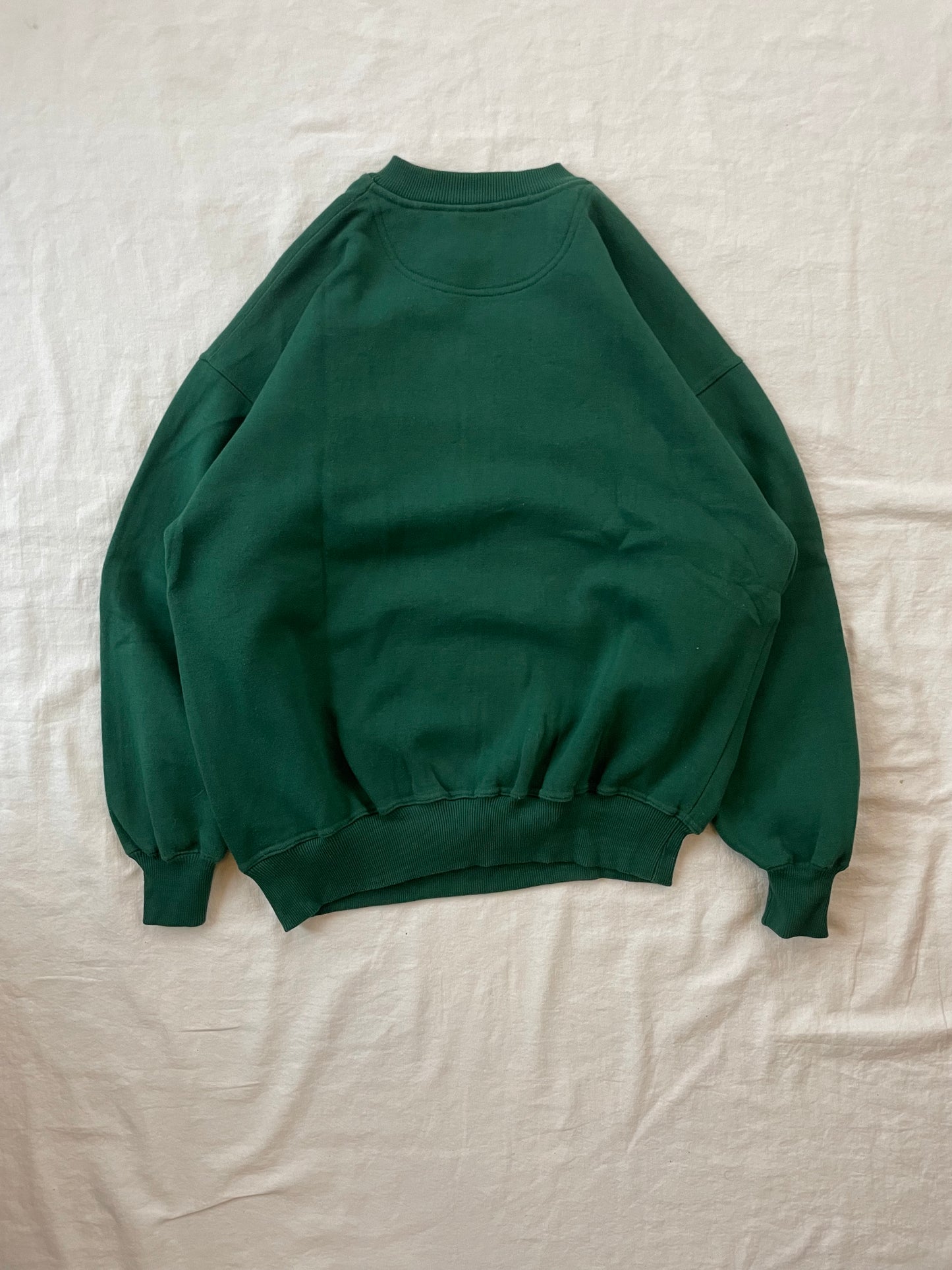 Vintage Notre Dame Green Crewneck Large