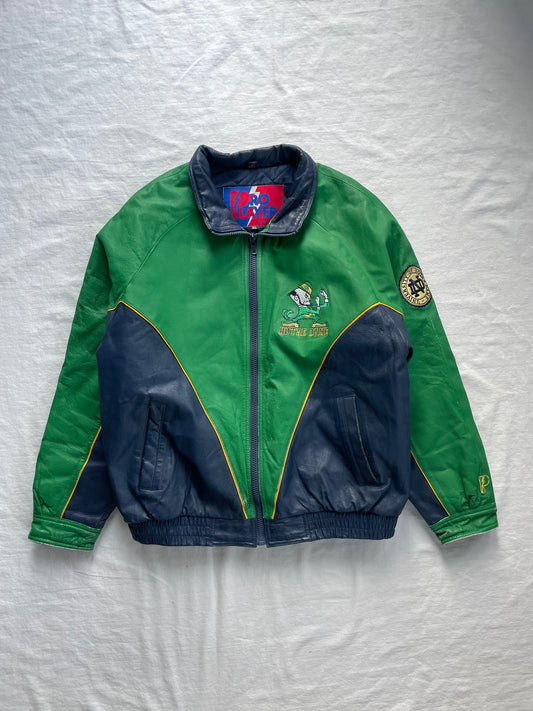 Vintage Notre Dame Leather Jacket XLarge