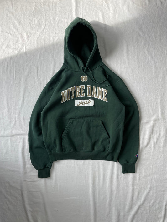 Vintage Notre Dame Irish Hoodie Medium