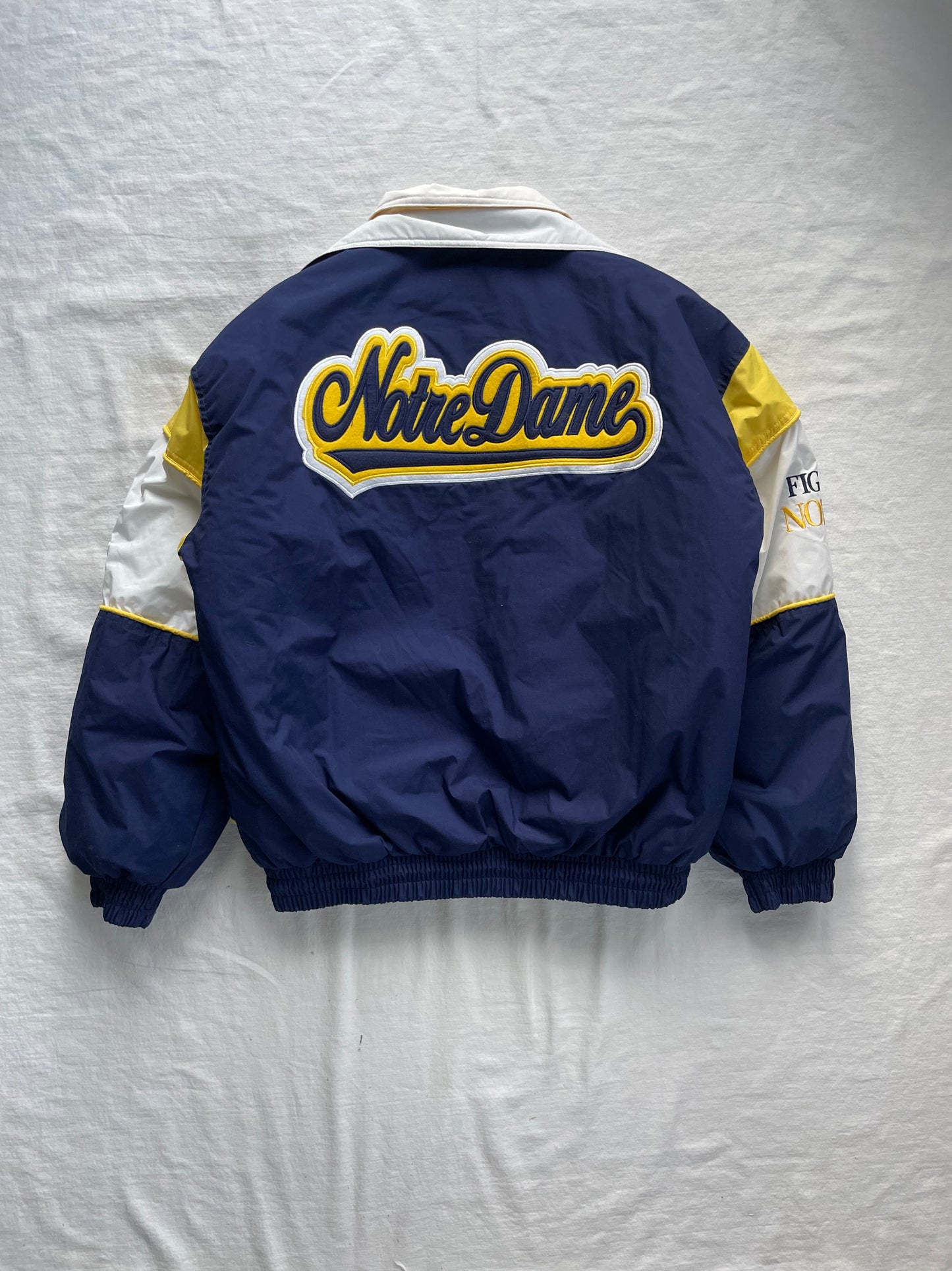 Vintage Notre Dame Puffer Jacket Large