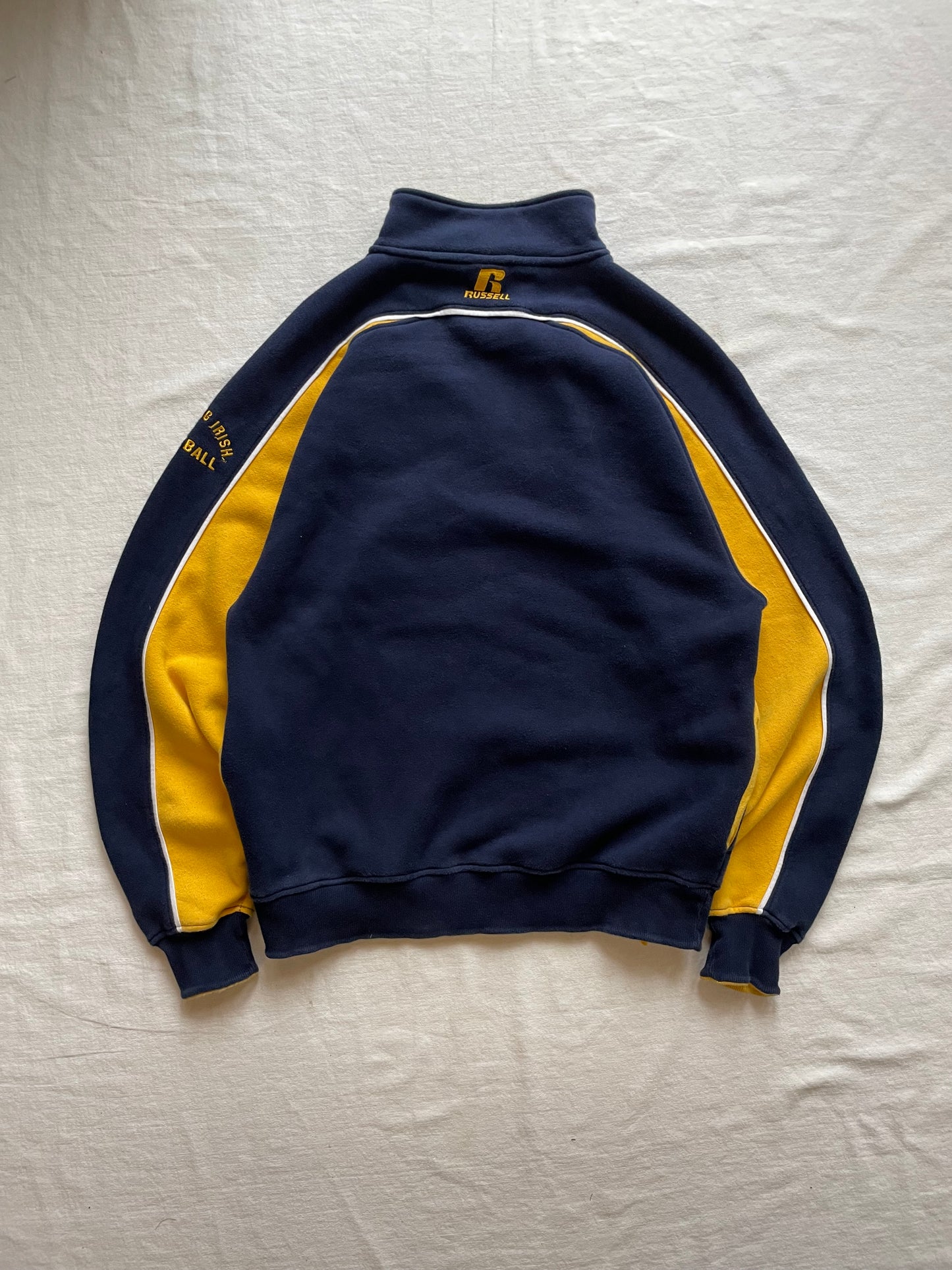 Vintage Notre Dame Quarter Zip Sweatshirt Medium