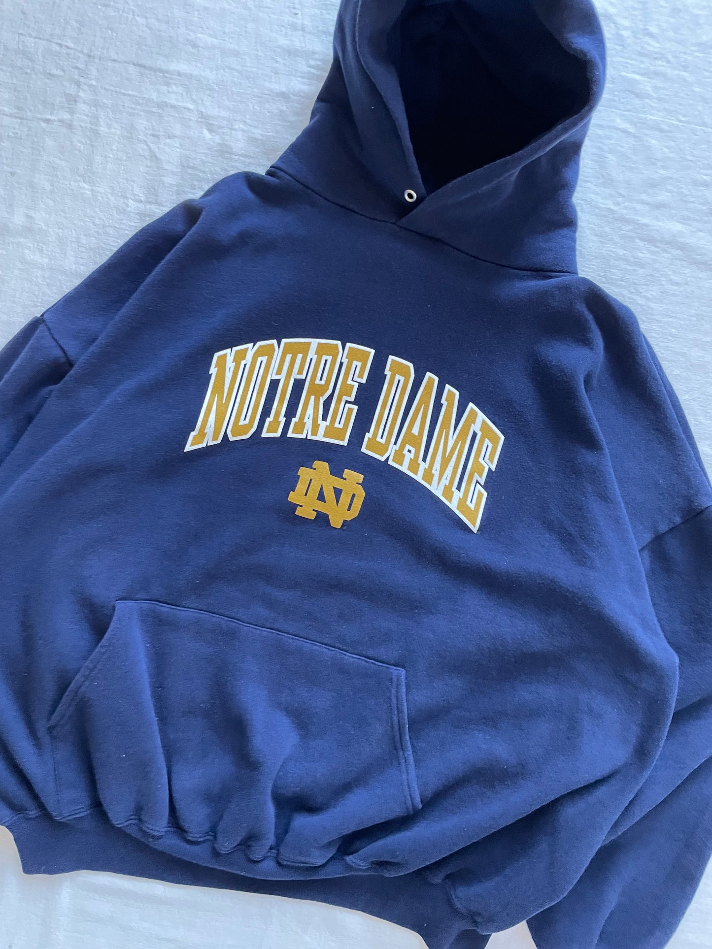 Vintage Notre Dame Hoodie Large/XLarge
