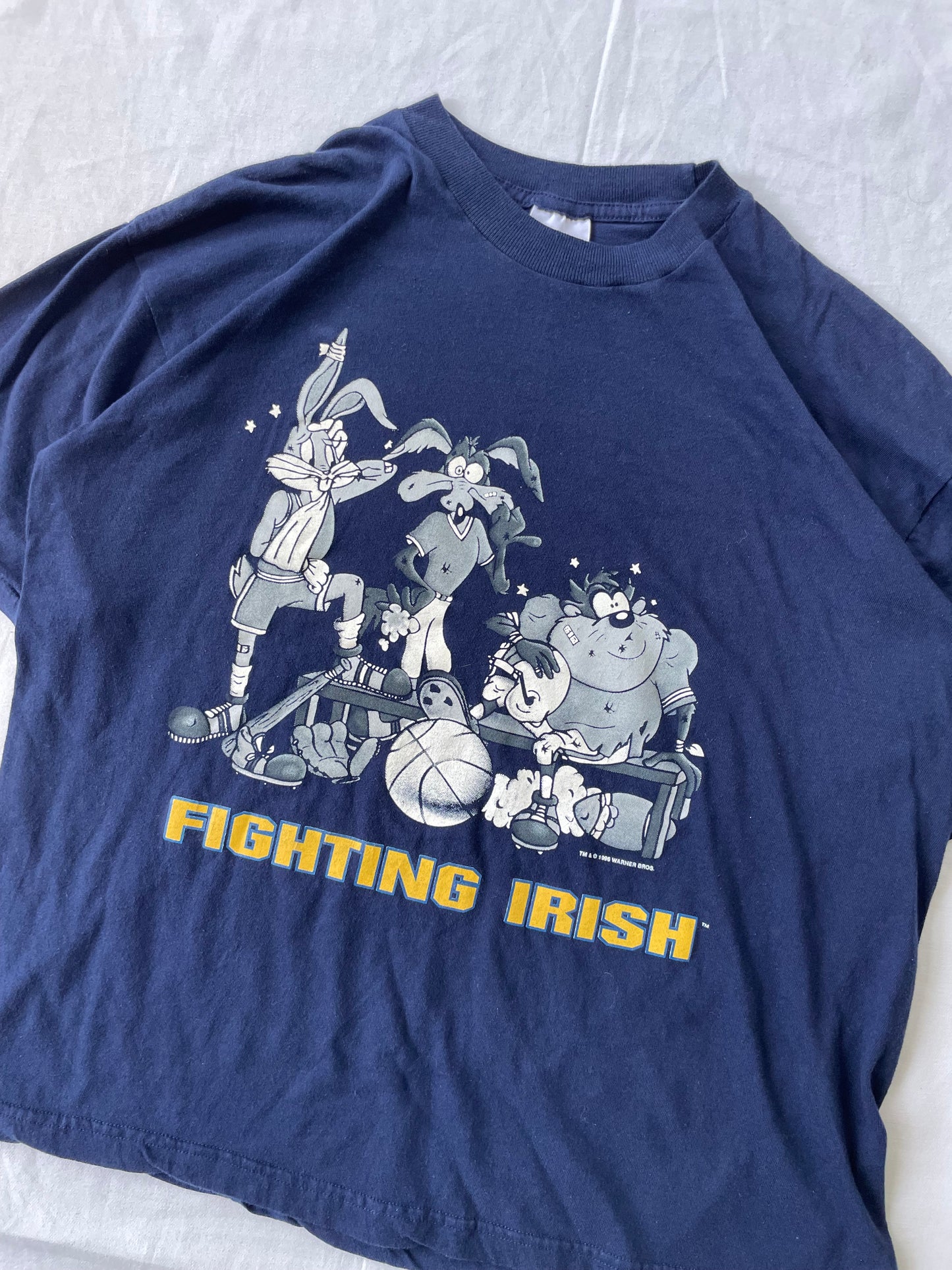 Vintage Notre Dame Fighting Irish Looney Tunes Tee Large/XLarge