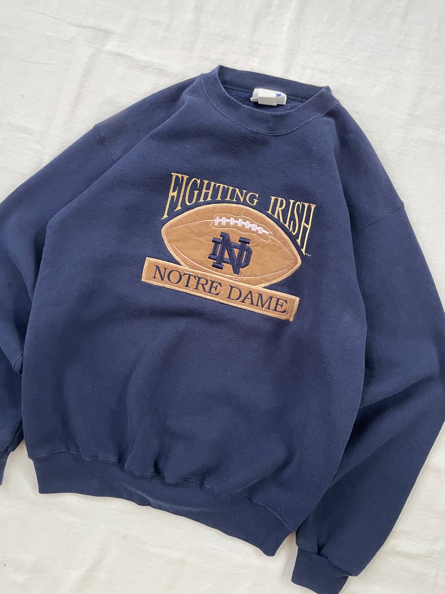 Vintage Notre Dame Football Crewneck Medium