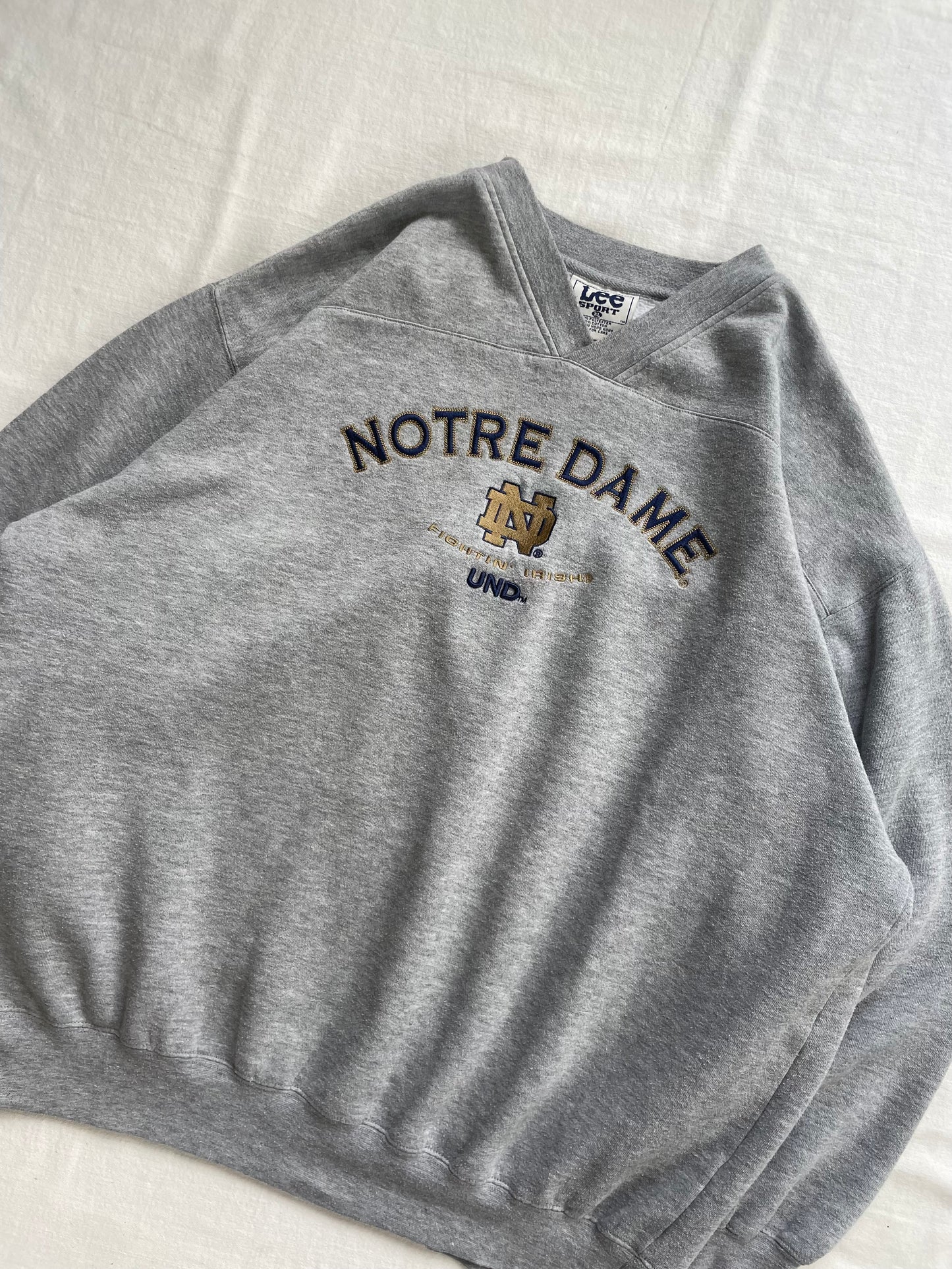 Vintage Notre Dame Crewneck Sweatshirt XLarge