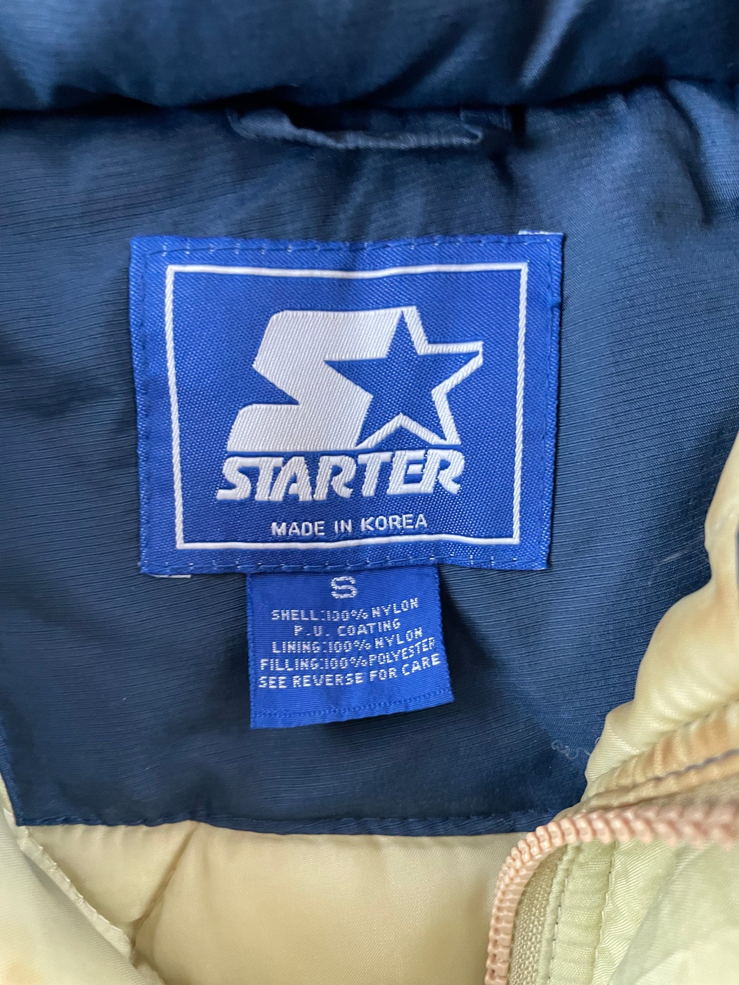 Vintage Notre Dame Starter Puffer Jacket Small