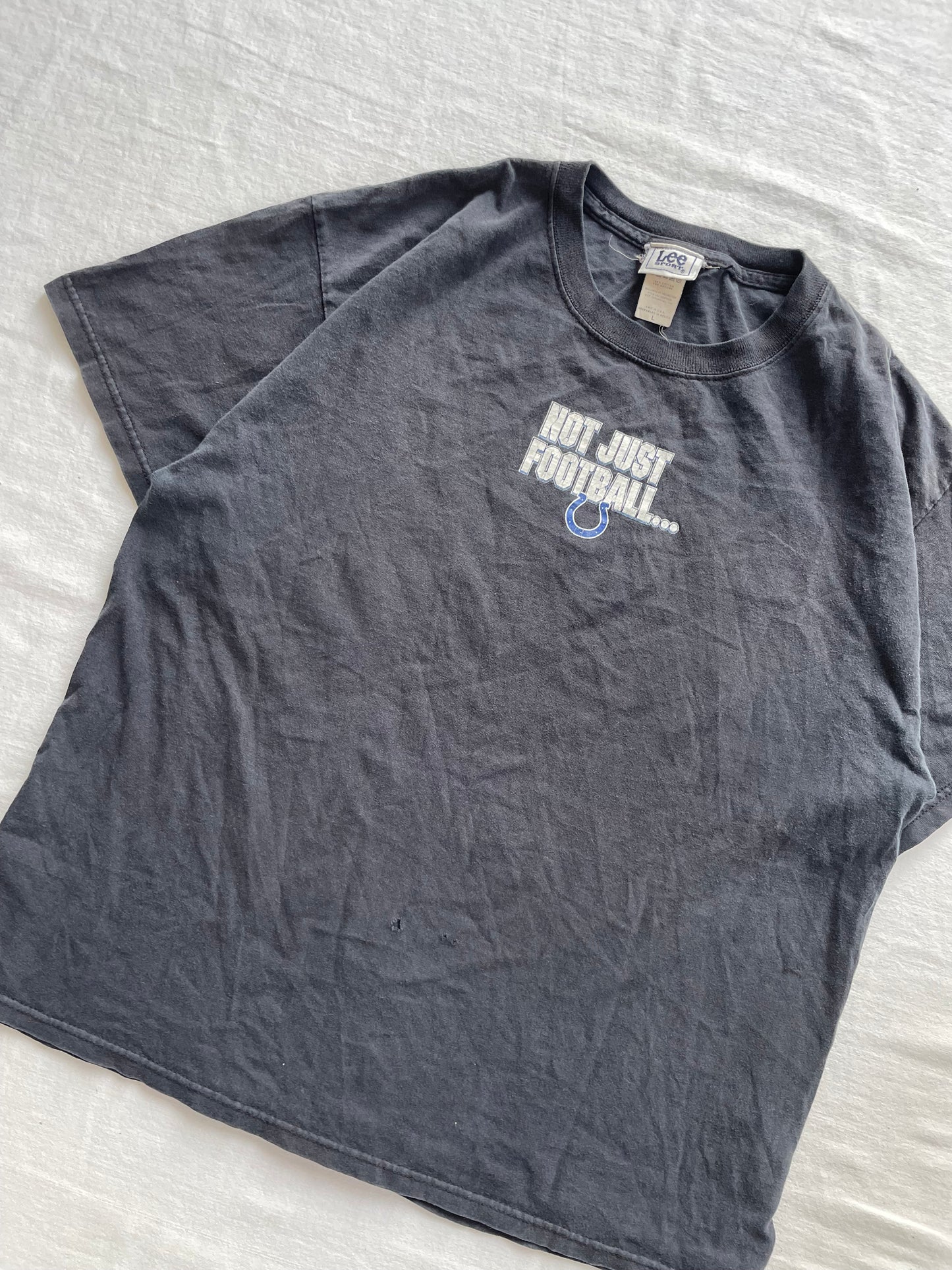 Vintage Indianapolis Colts Not Just Football Tee Large