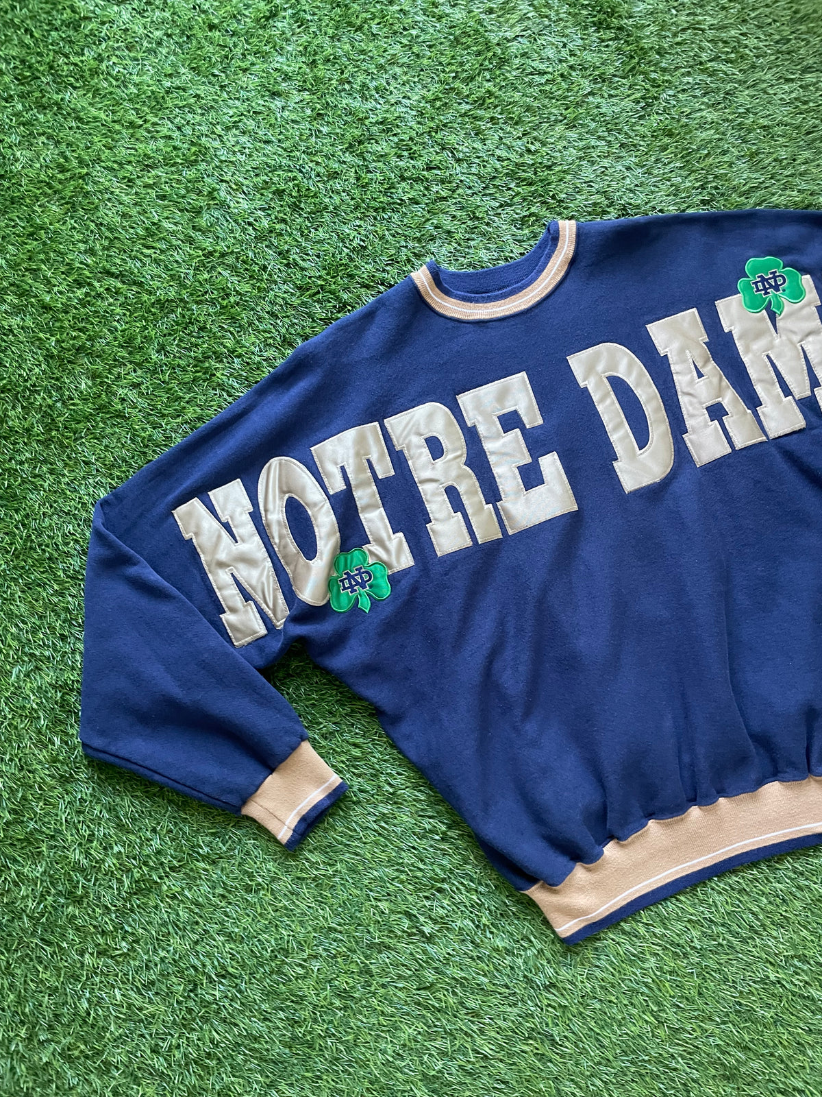 Vintage Notre Dame Spellout Crewneck Sweatshirt XLarge