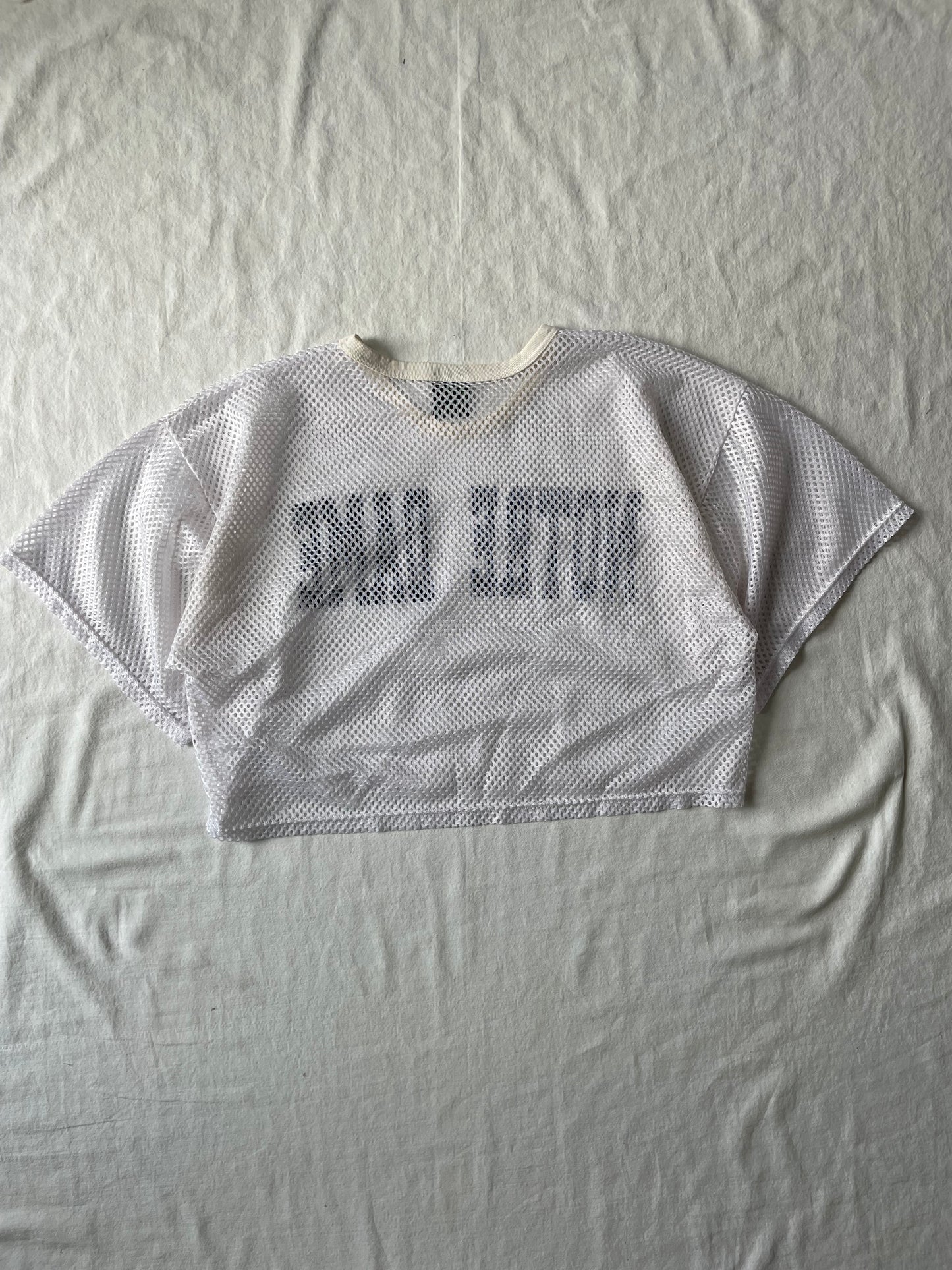 Vintage Notre Dame Cropped Football Jersey Large
