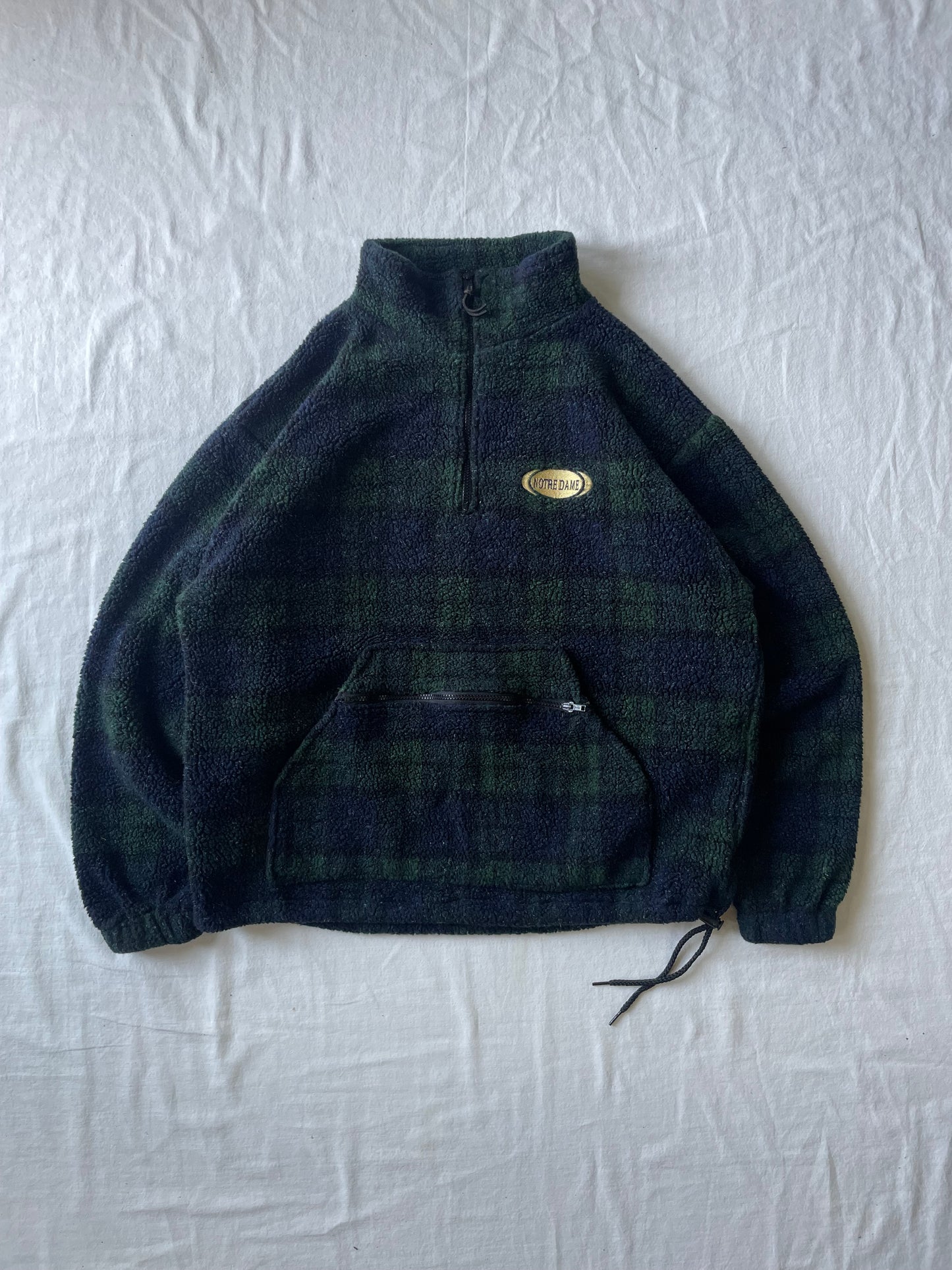 Vintage Notre Dame Fleece Jacket Large