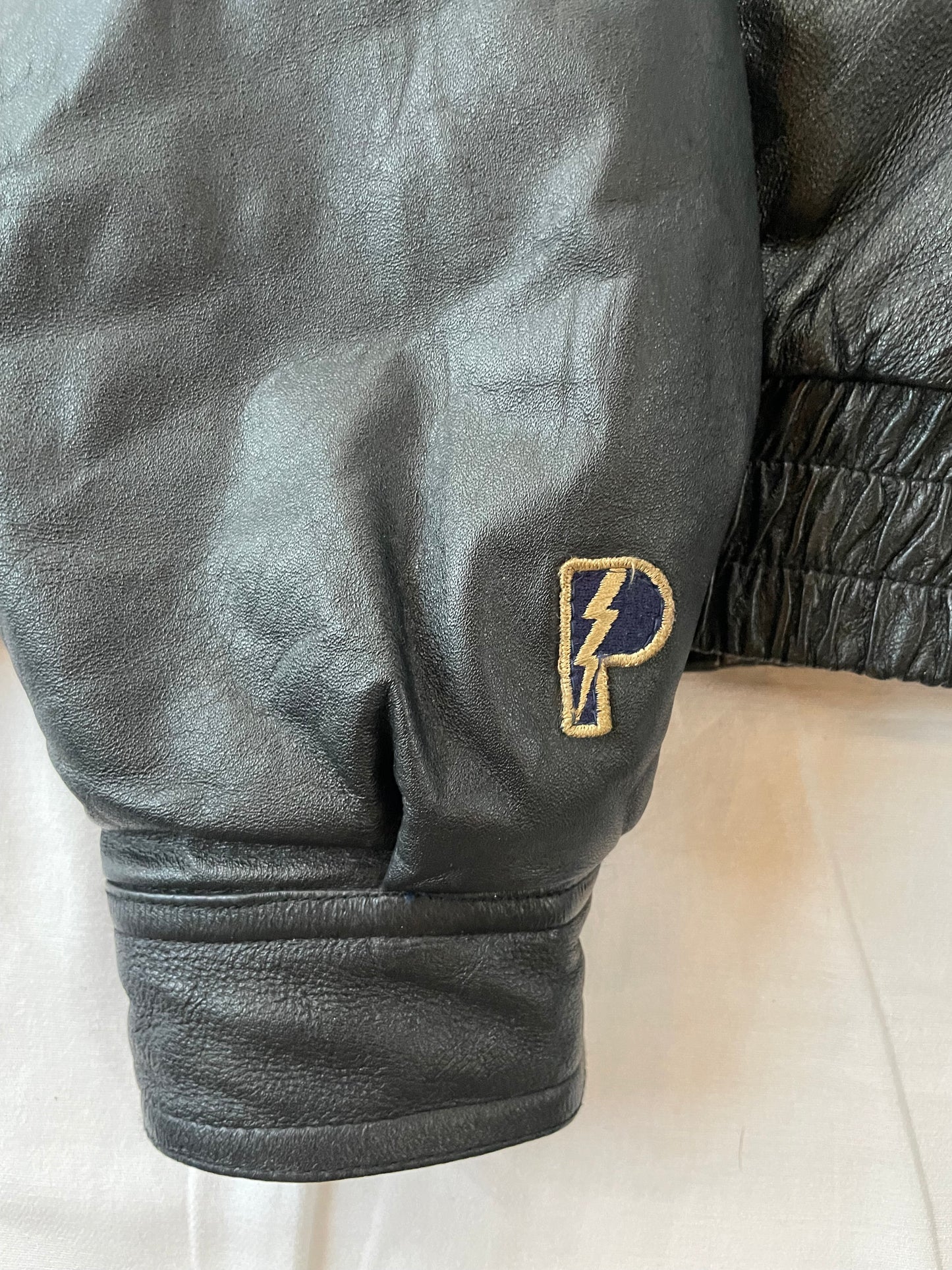 Vintage Notre Dame Leather Jacket Medium