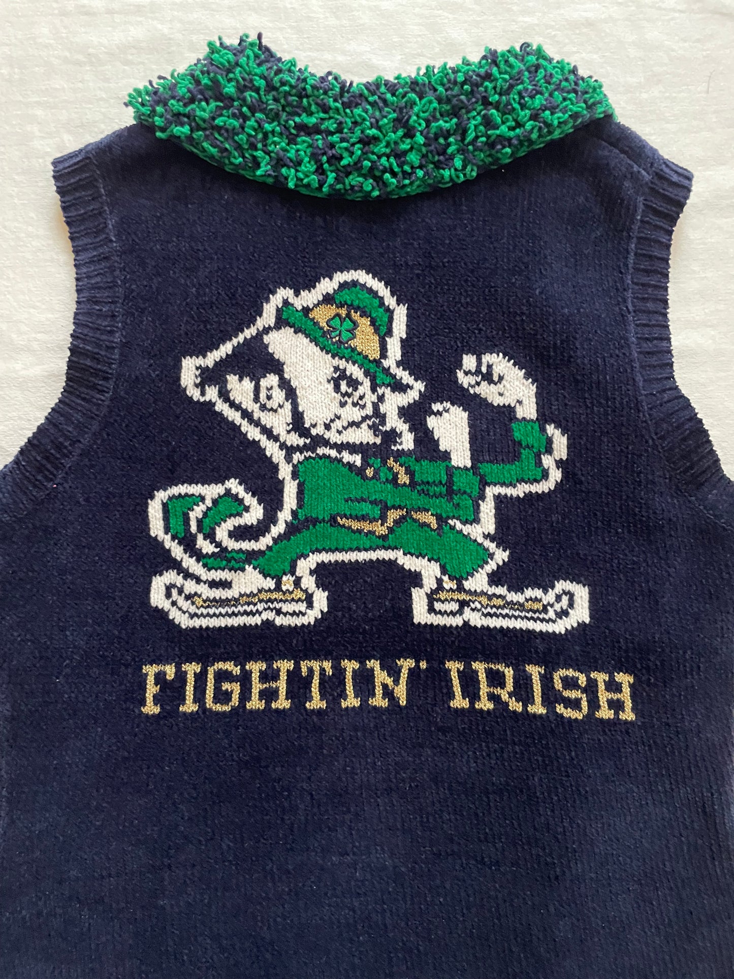 Vintage Notre Dame Sweater Vest Womens Medium