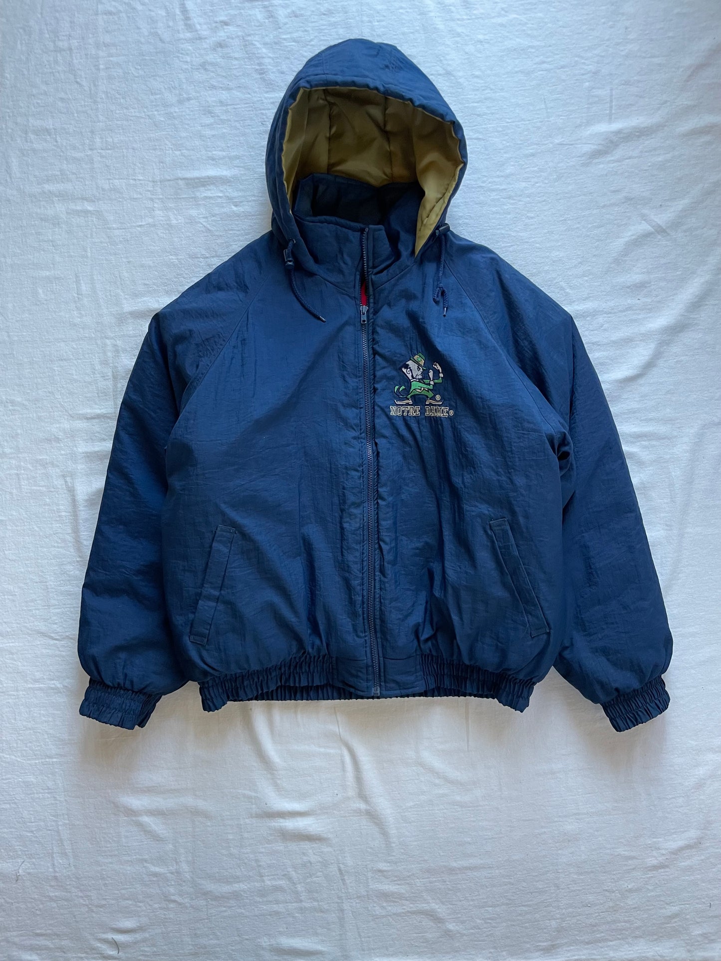 Vintage Notre Dame Puffer Jacket Large