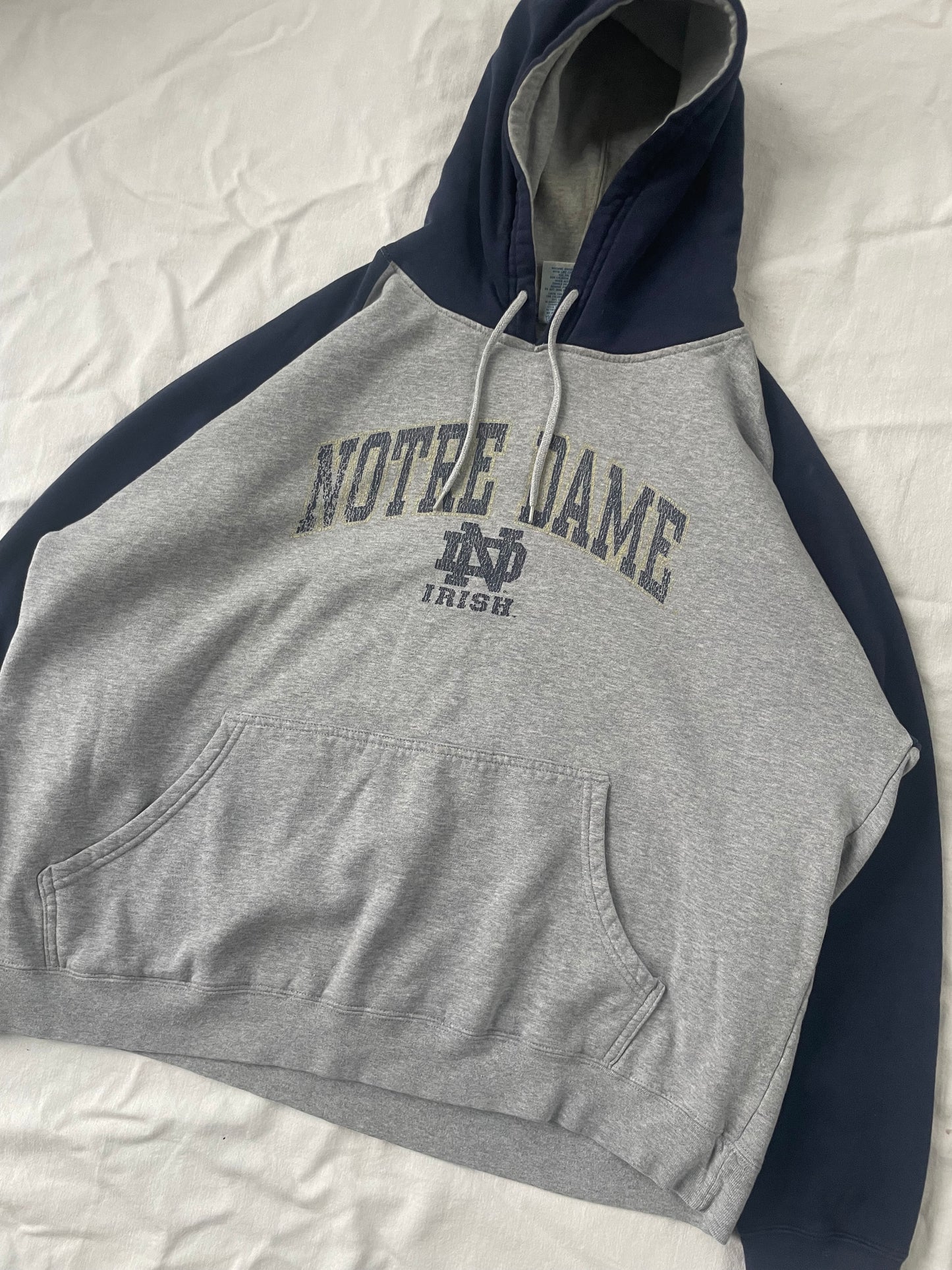 Vintage Notre Dame Hoodie XLarge