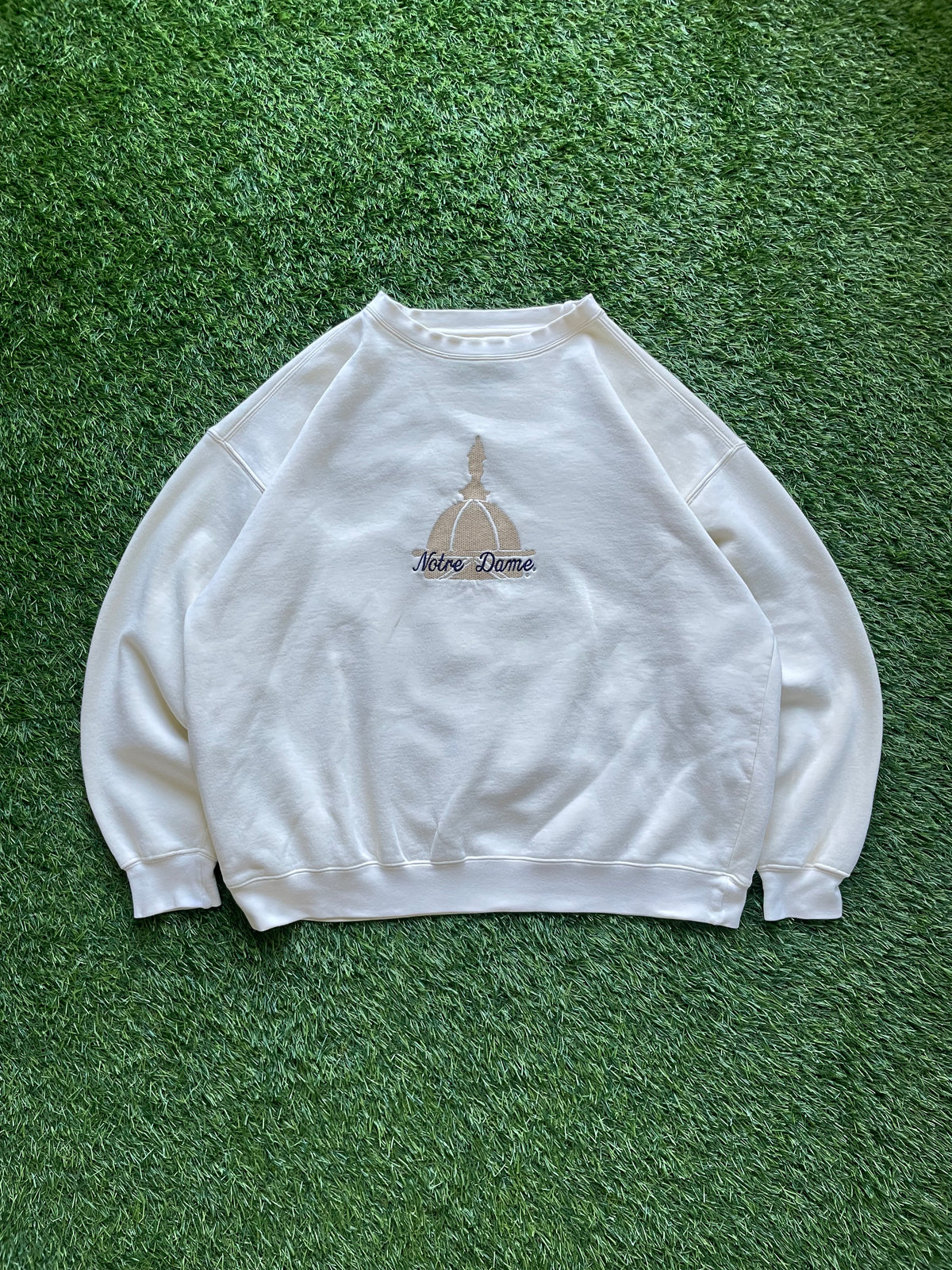 Vintage Notre Dame Golden Dome Crewneck Sweatshirt Large