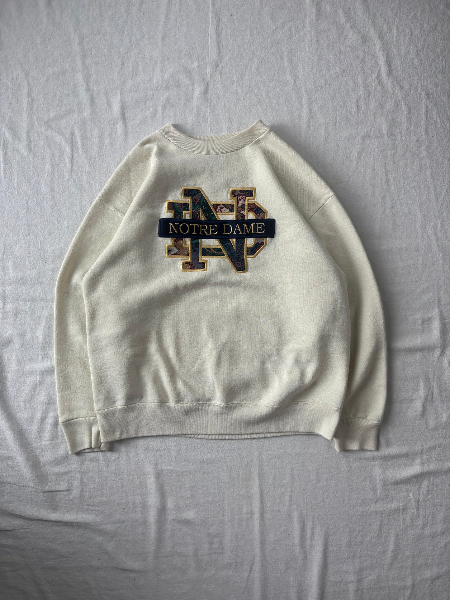 Vintage Notre Dame Crewneck Medium
