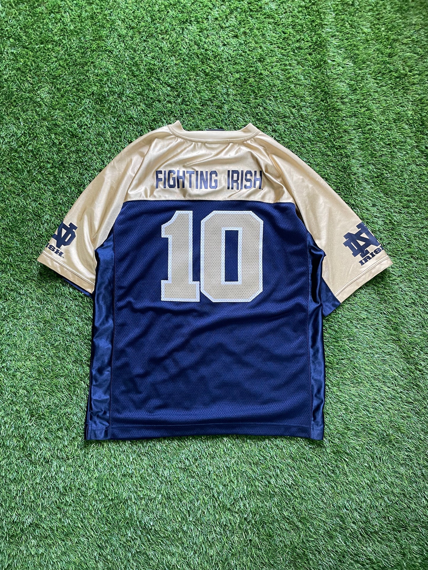 Vintage Notre Dame #10 Football Jersey Large