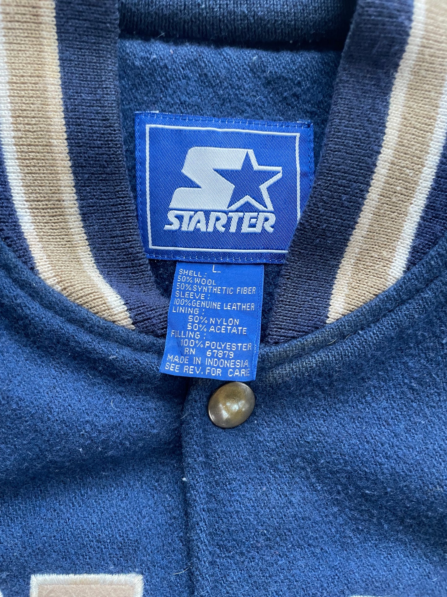 Vintage Notre Dame Varsity Jacket Large