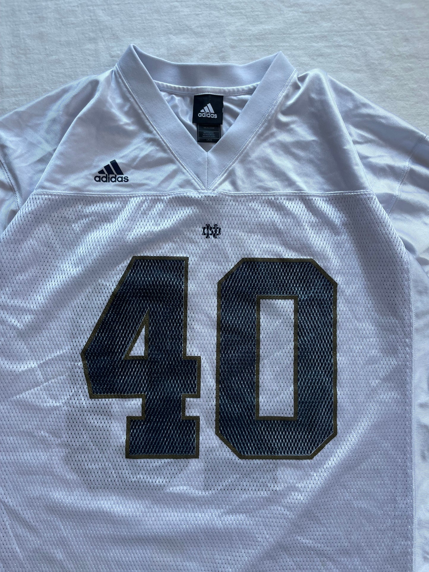 Vintage Notre Dame Football Jersey Large