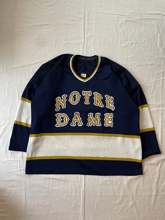 Vintage Notre Dame Hockey Jersey 2XL