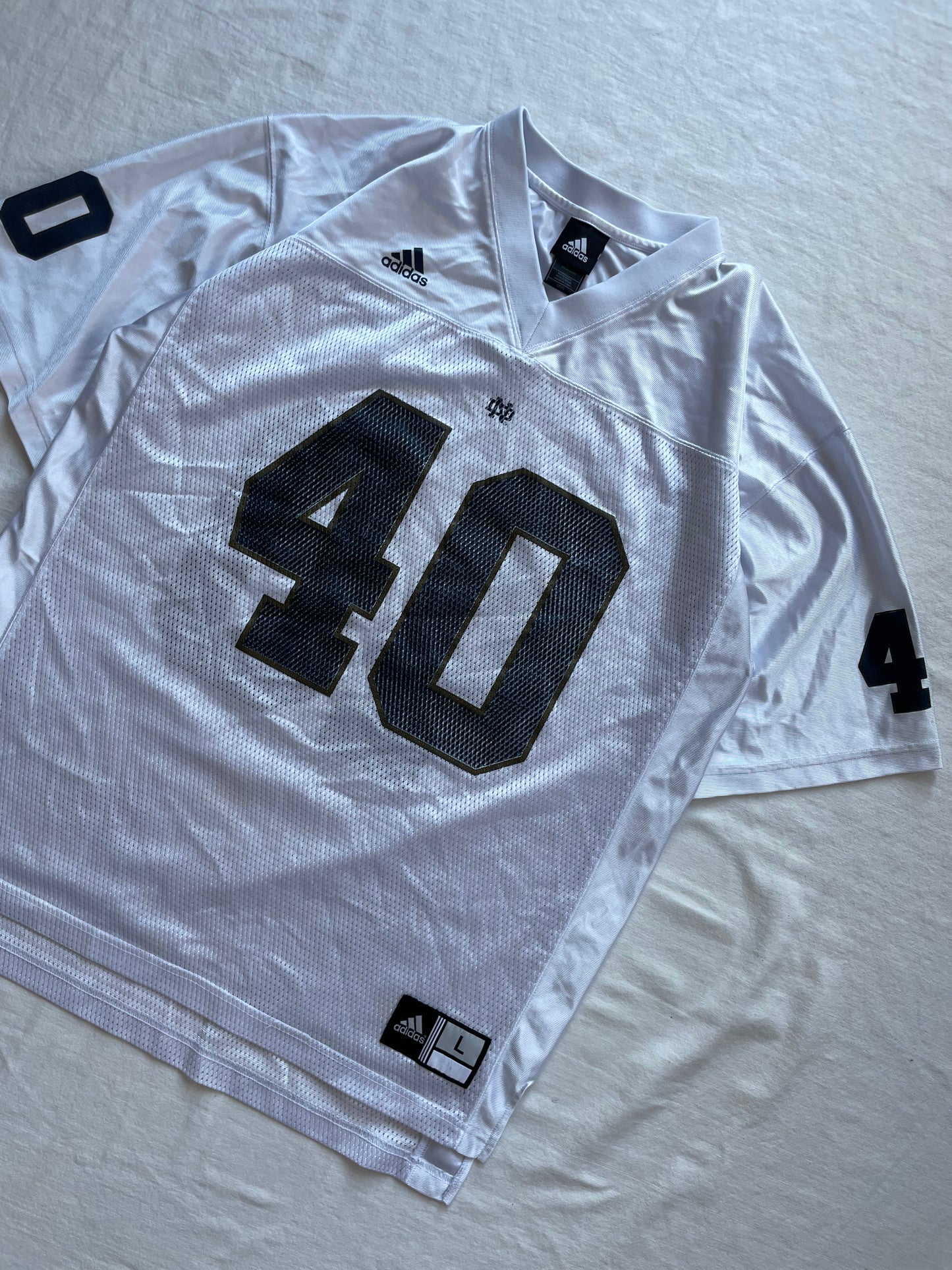 Vintage Notre Dame Football Jersey Large