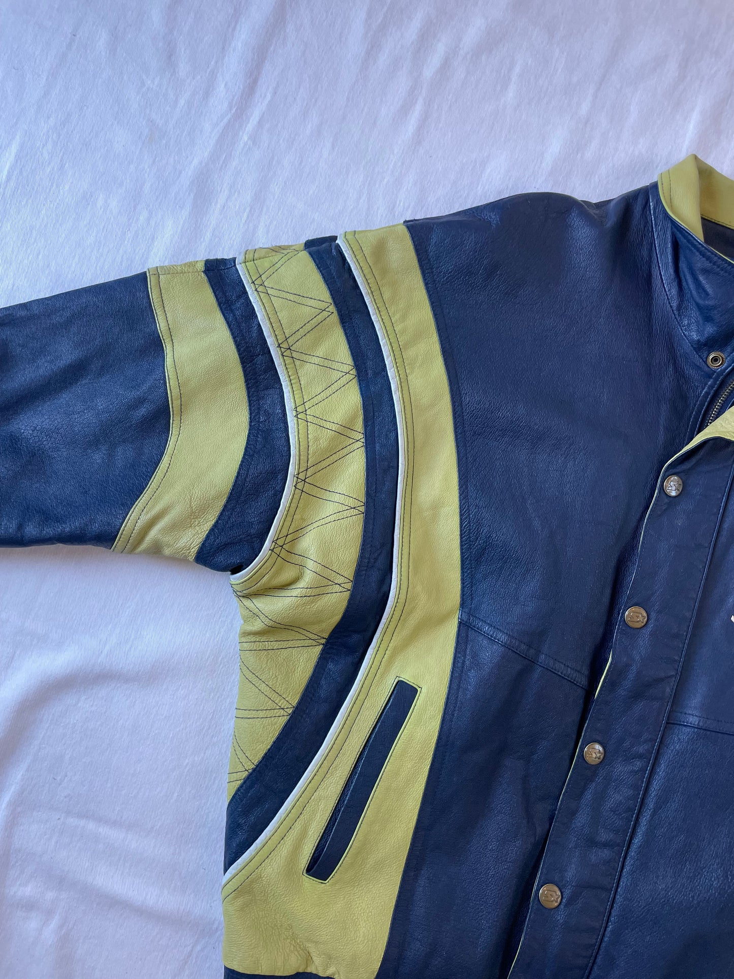Vintage Notre Dame Leather Jacket Large