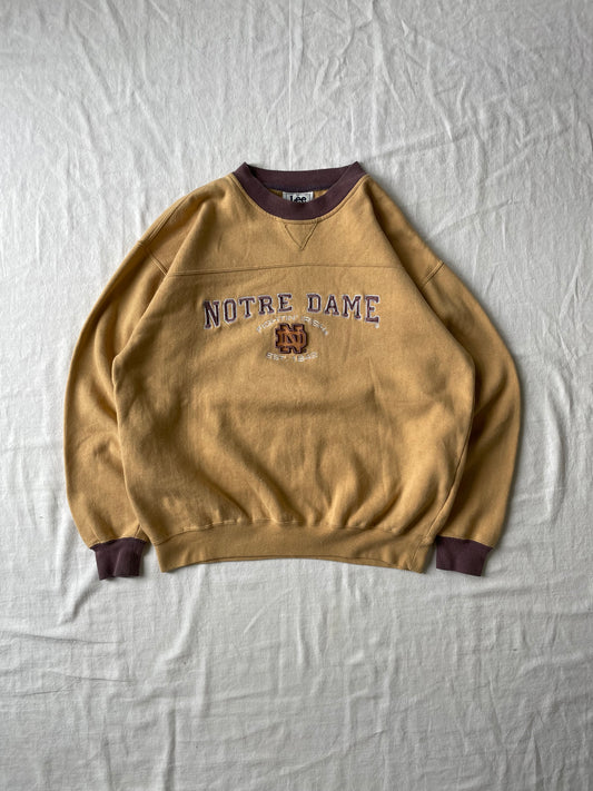 Vintage Notre Dame Gold Crewneck Medium