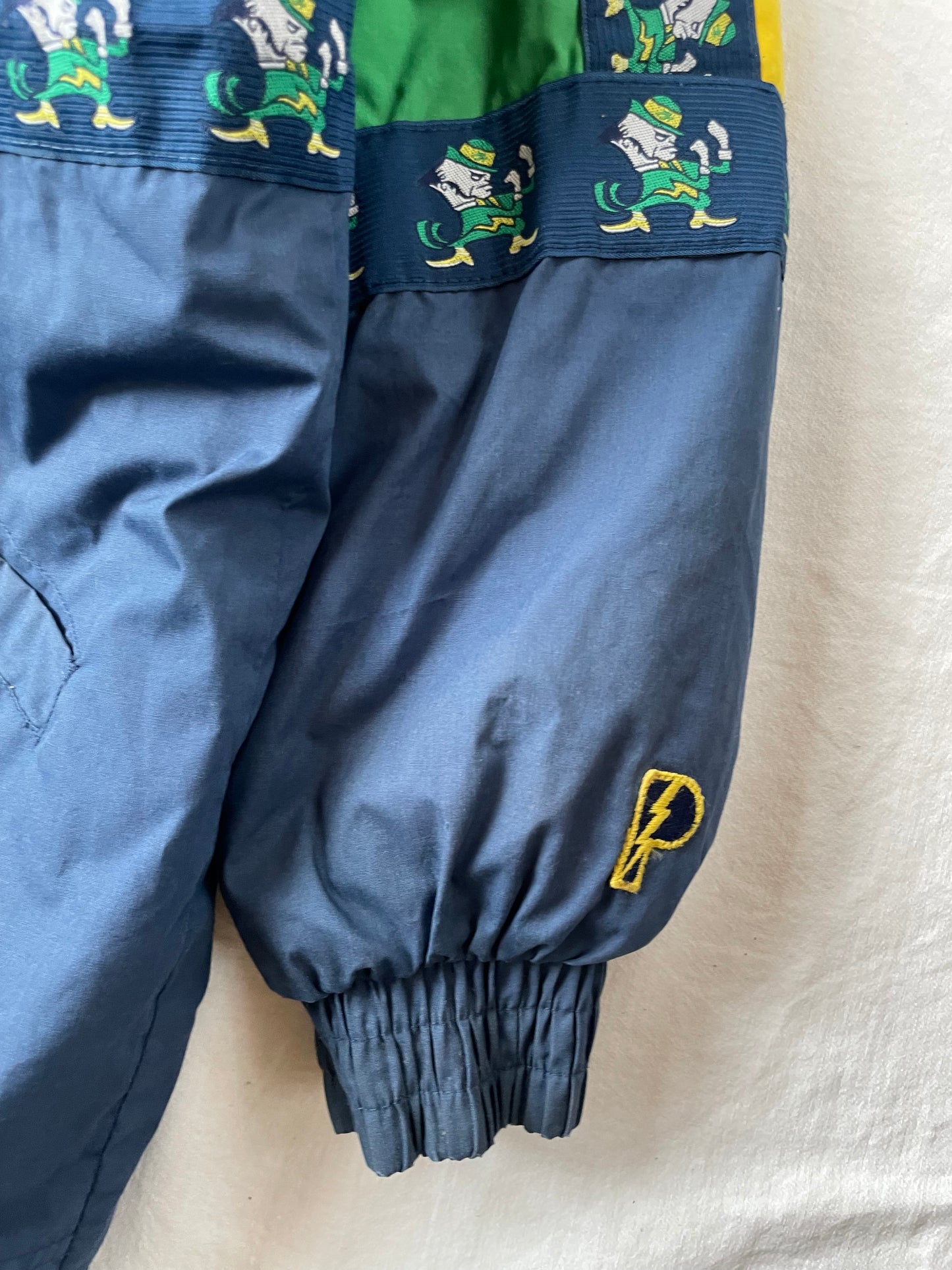 Vintage Notre Dame Puffer Parka Jacket XLarge