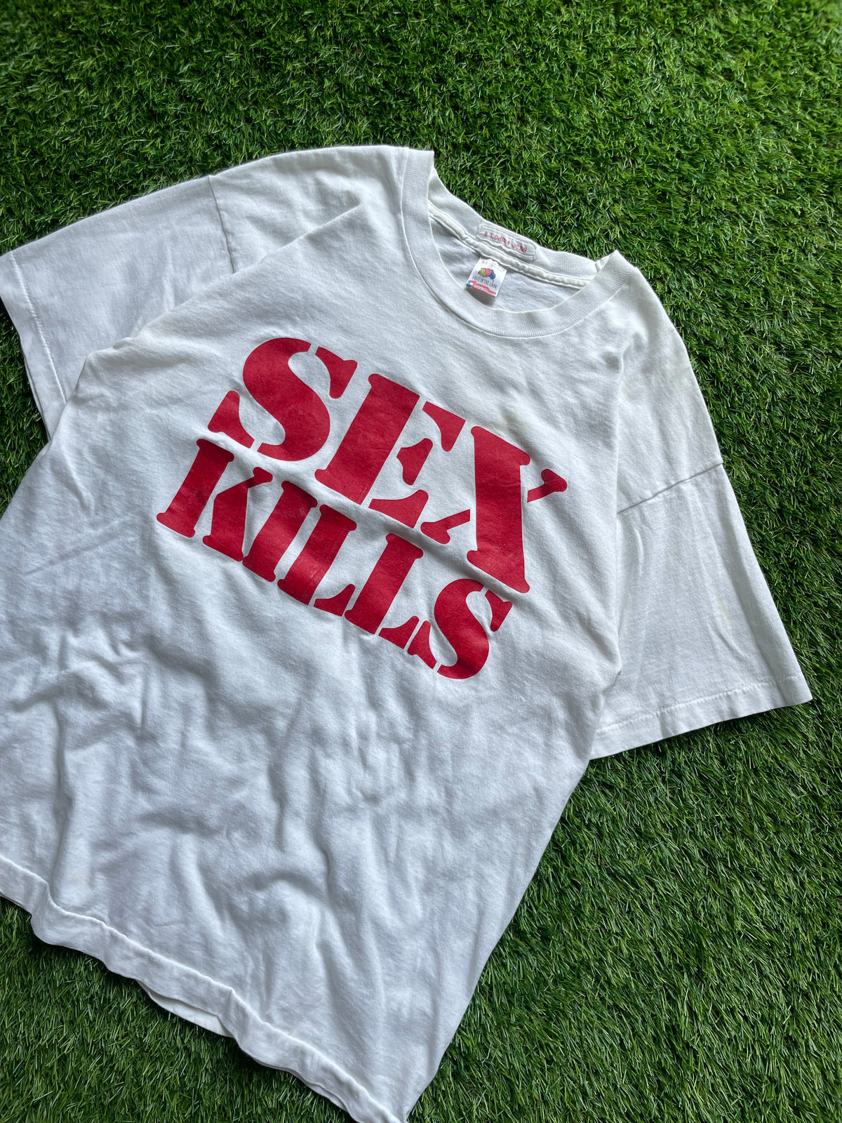 Vintage Notre Dame Sex Kills So Come To Notre Dame And Live Forever Tee XLarge