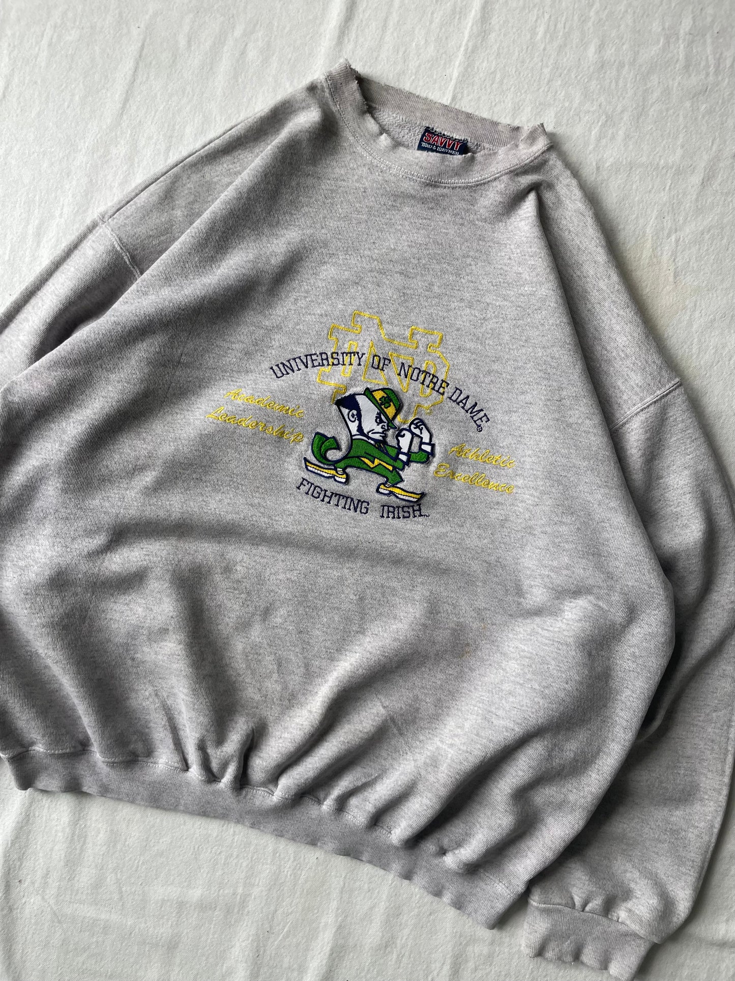 Vintage Notre Dame Crewneck XLarge