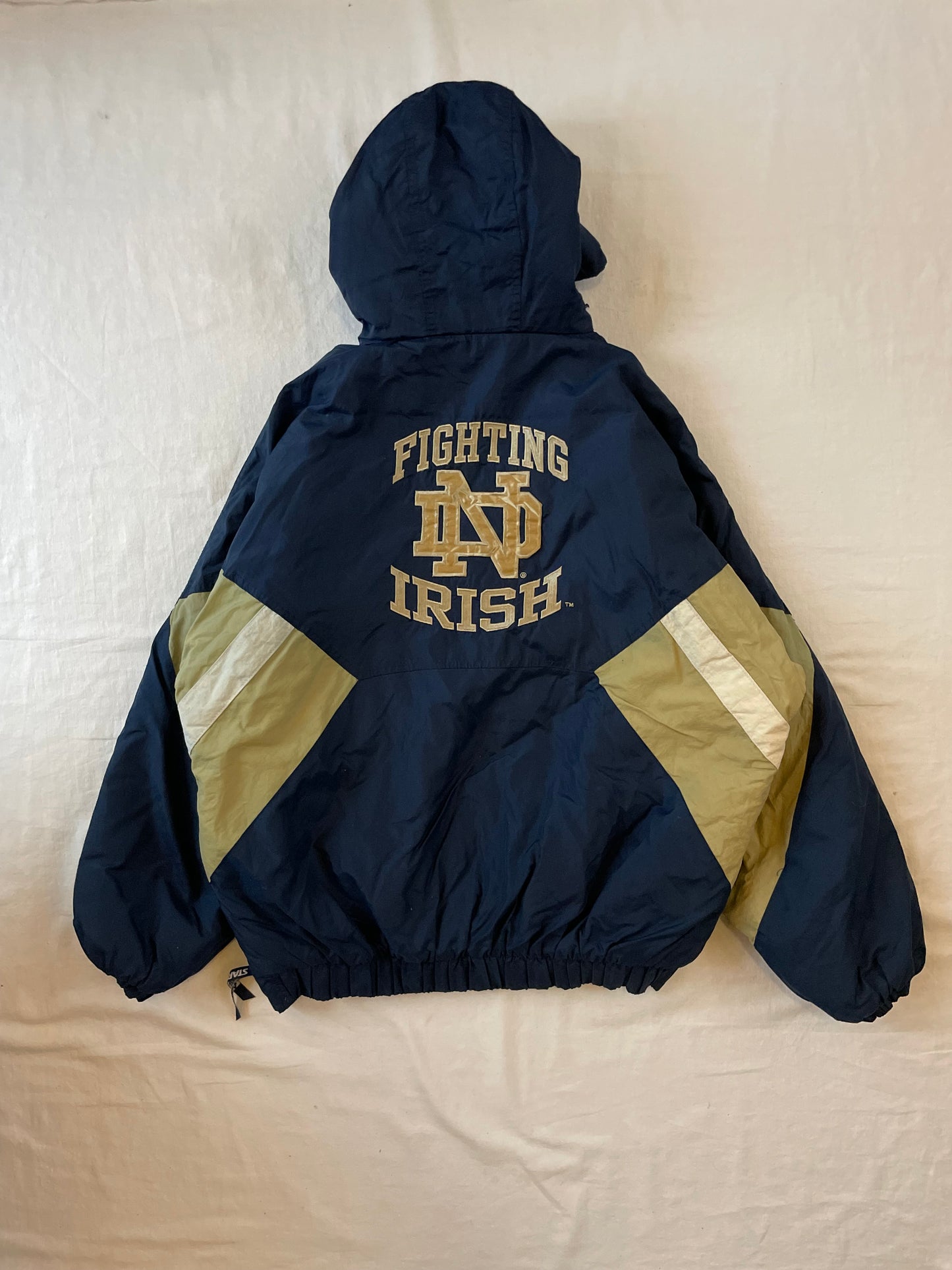 Vintage Notre Dame Starter Puffer Jacket XLarge