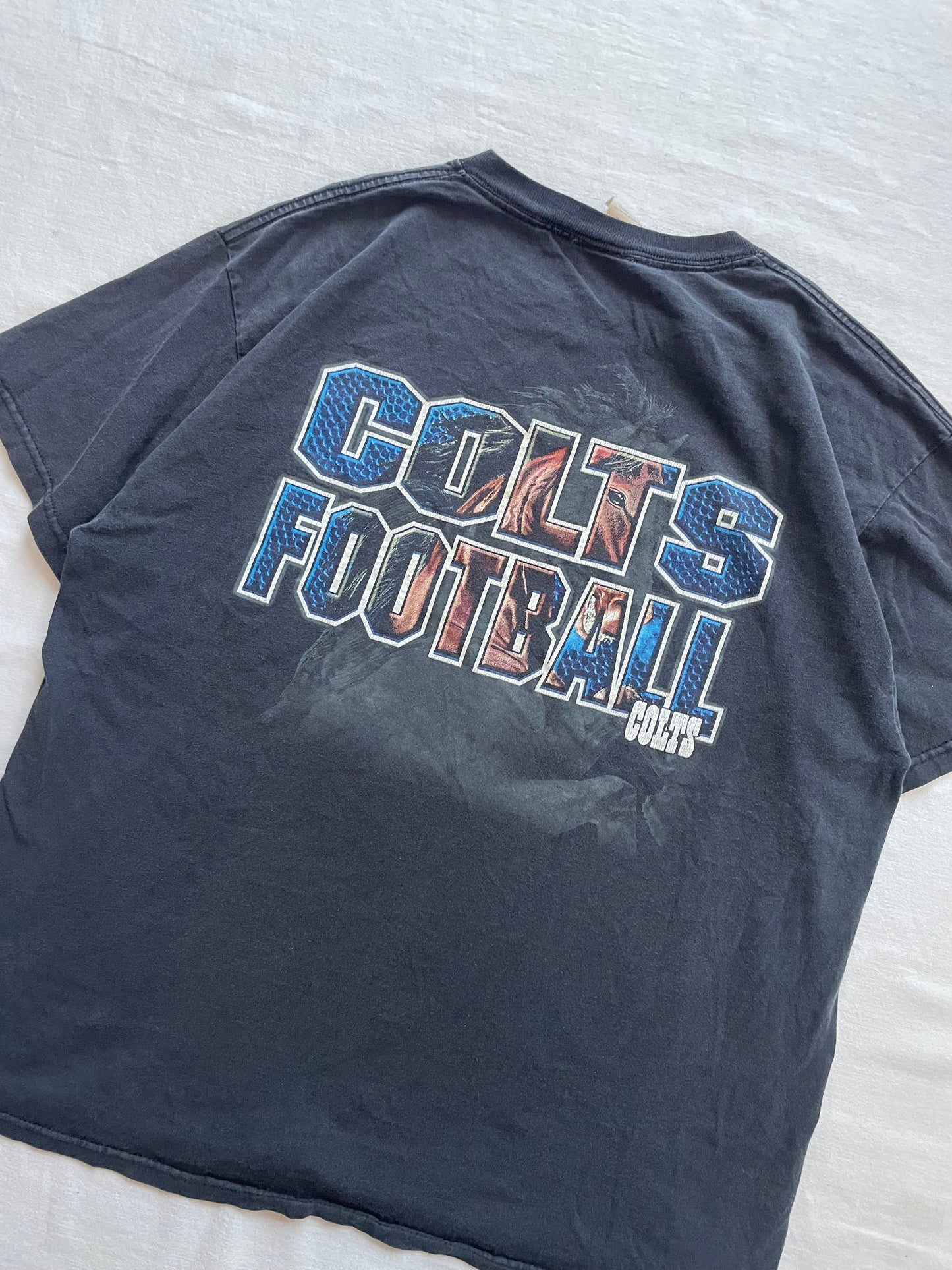 Vintage Indianapolis Colts Not Just Football Tee Large