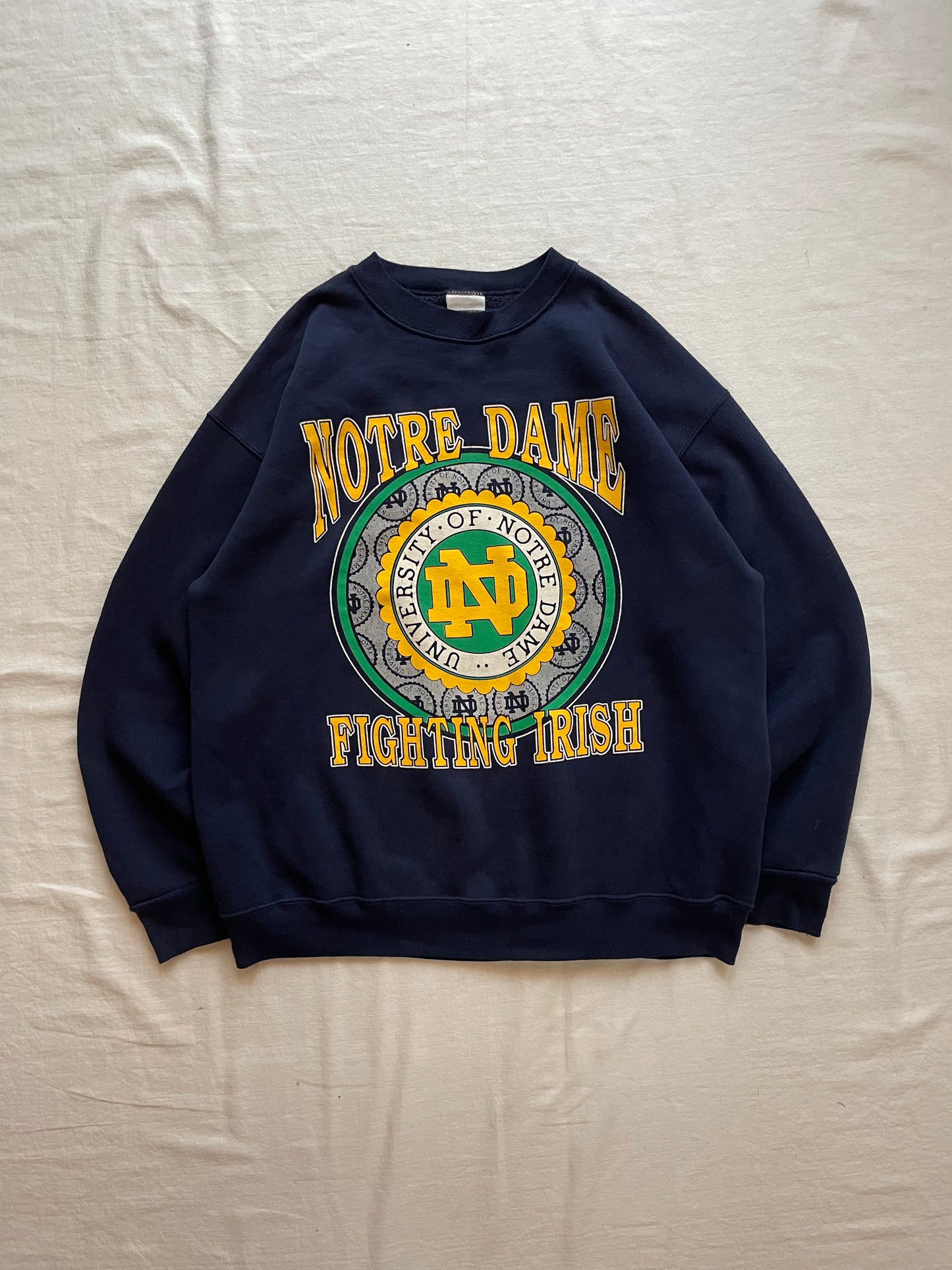 Vintage Notre Dame Fighting Irish Crewneck Large