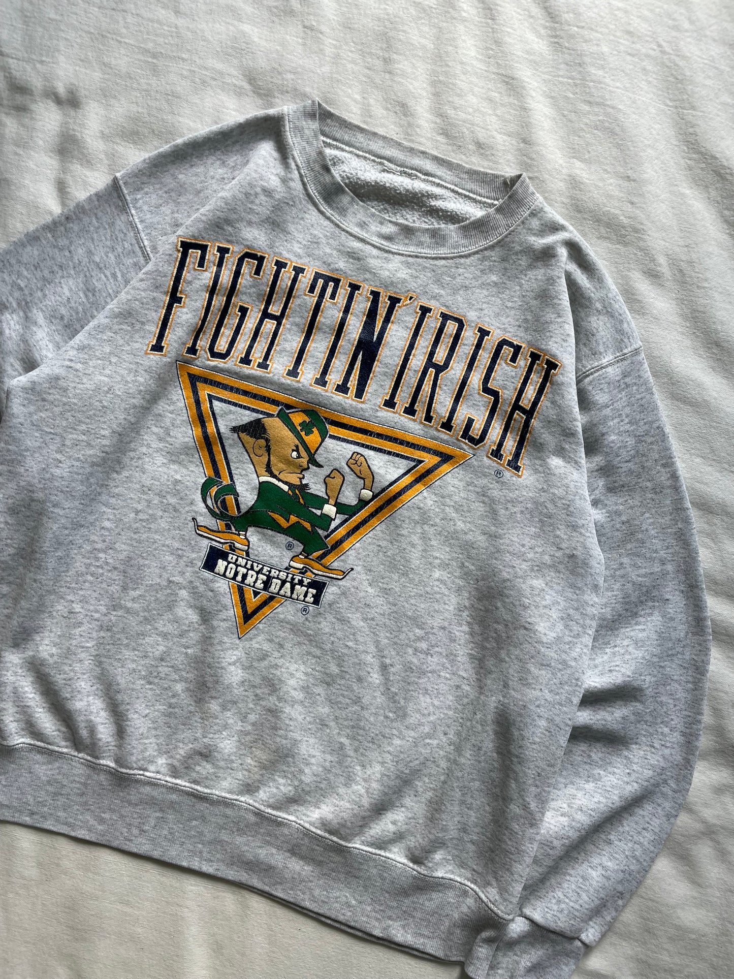 Vintage Notre Dame Fightin Irish Crewneck Large