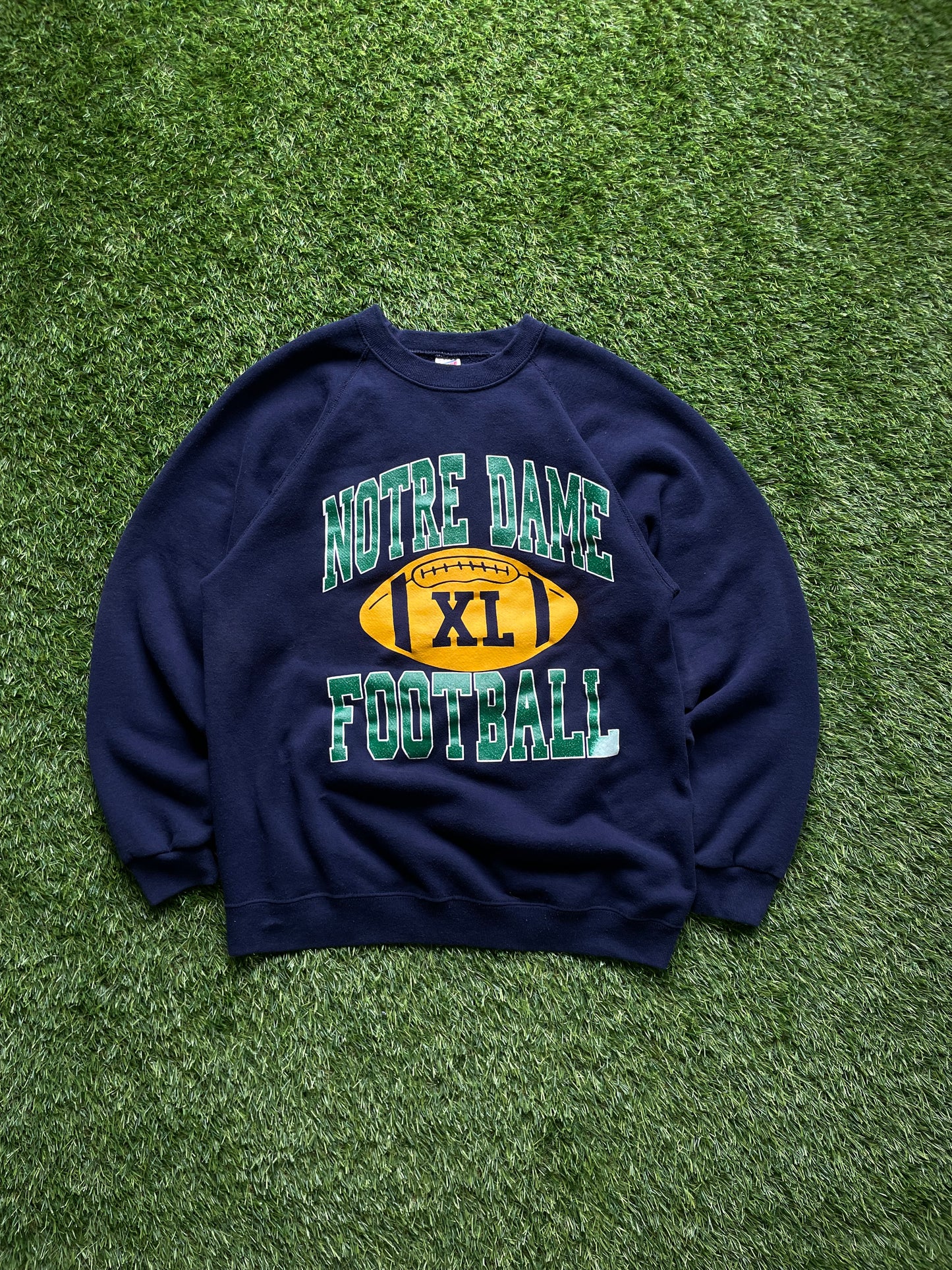 Vintage Notre Dame Football Crewneck Large/XLarge
