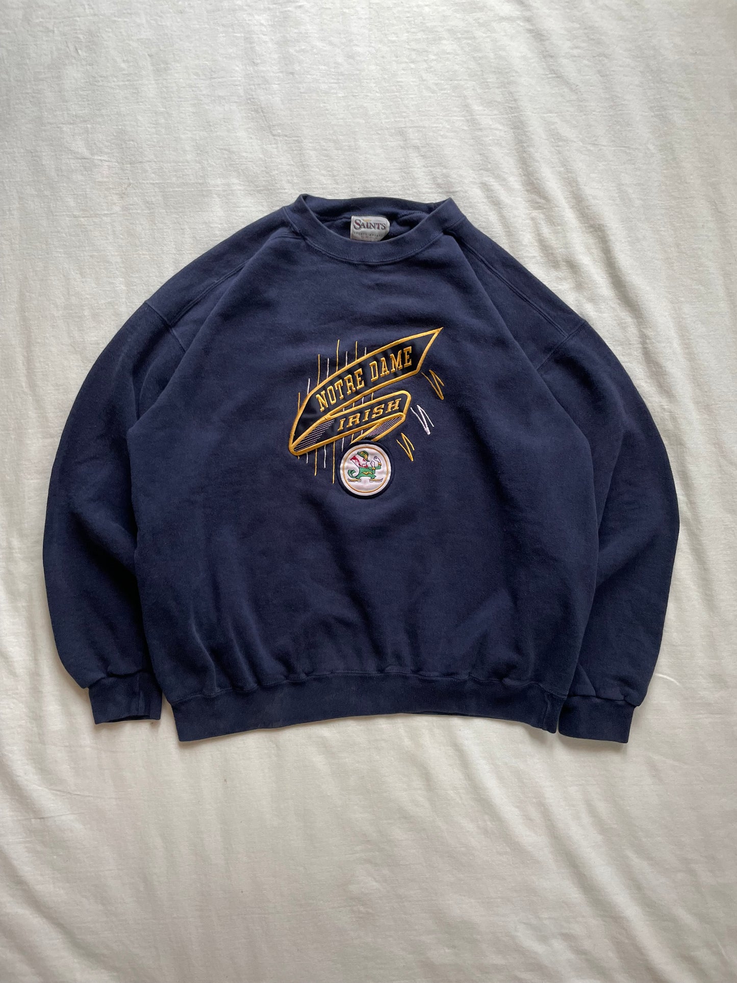 Vintage Notre Dame Irish Crewneck Sweatshirt XLarge