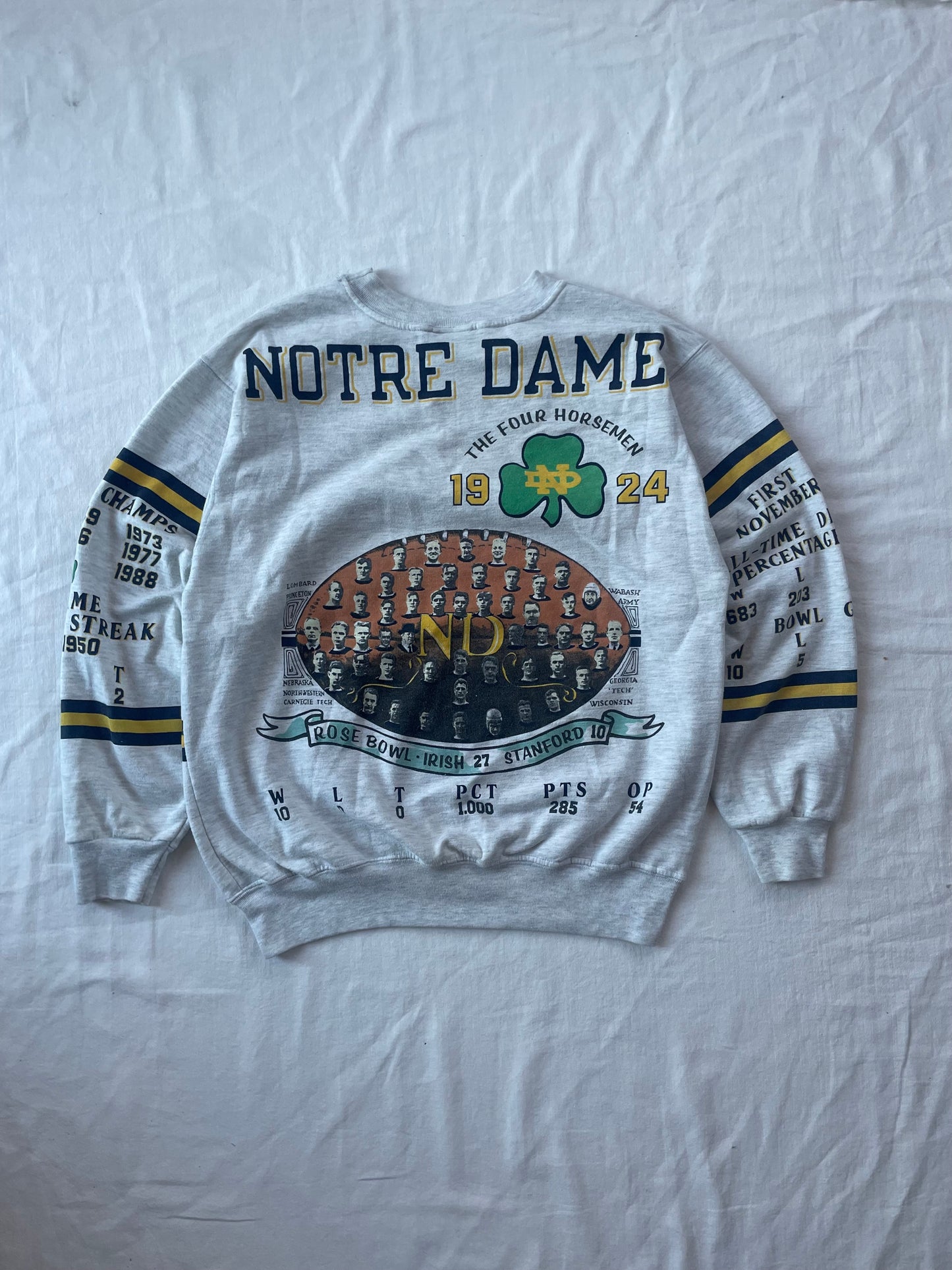 Vintage Notre Dame Championship Crewneck Large